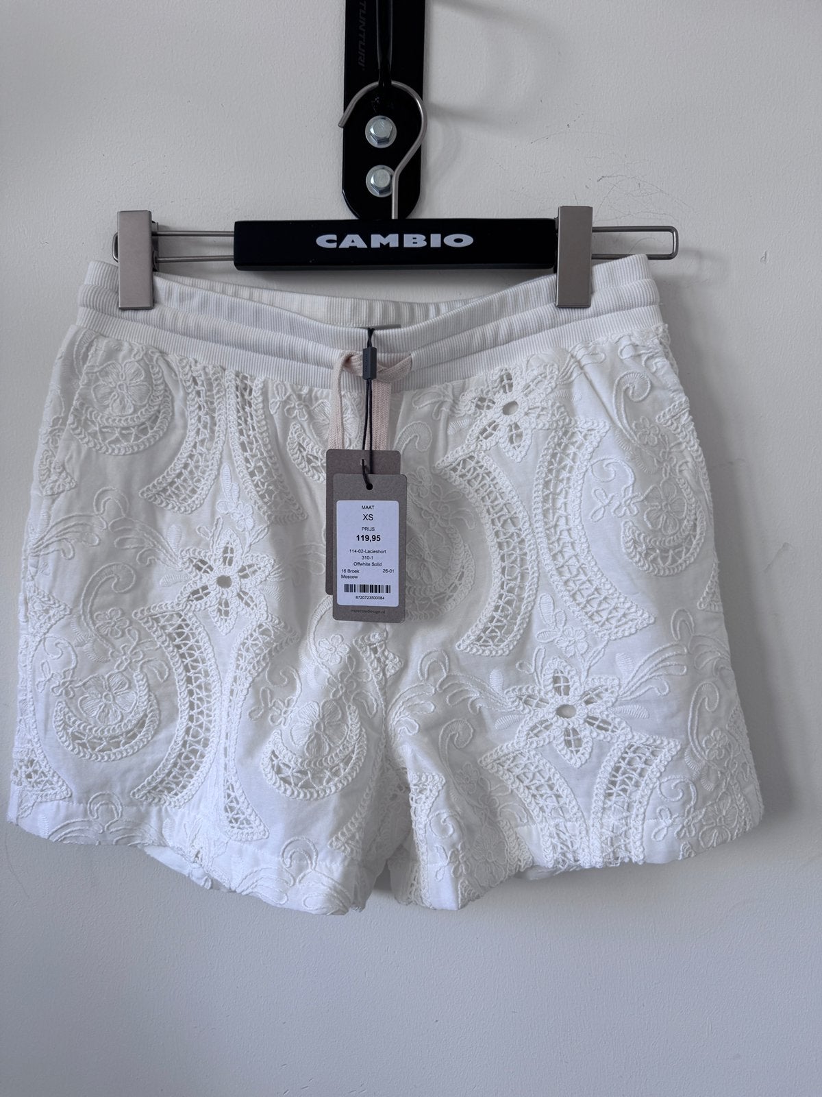 Moscow witte kanten short maat XS nieuw!, Kort, Wit, Nieuw, Ophalen of Verzenden