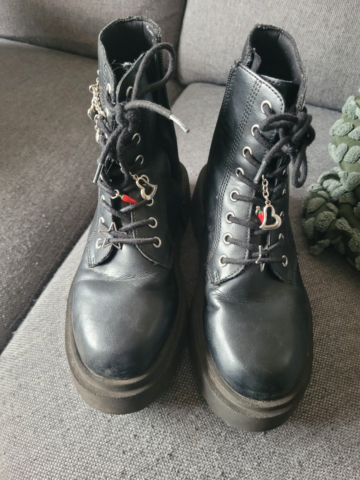 Zara boots met ketting, dikke zool, rits, maat 37, Kleding | Dames, Zara, Ophalen of Verzenden