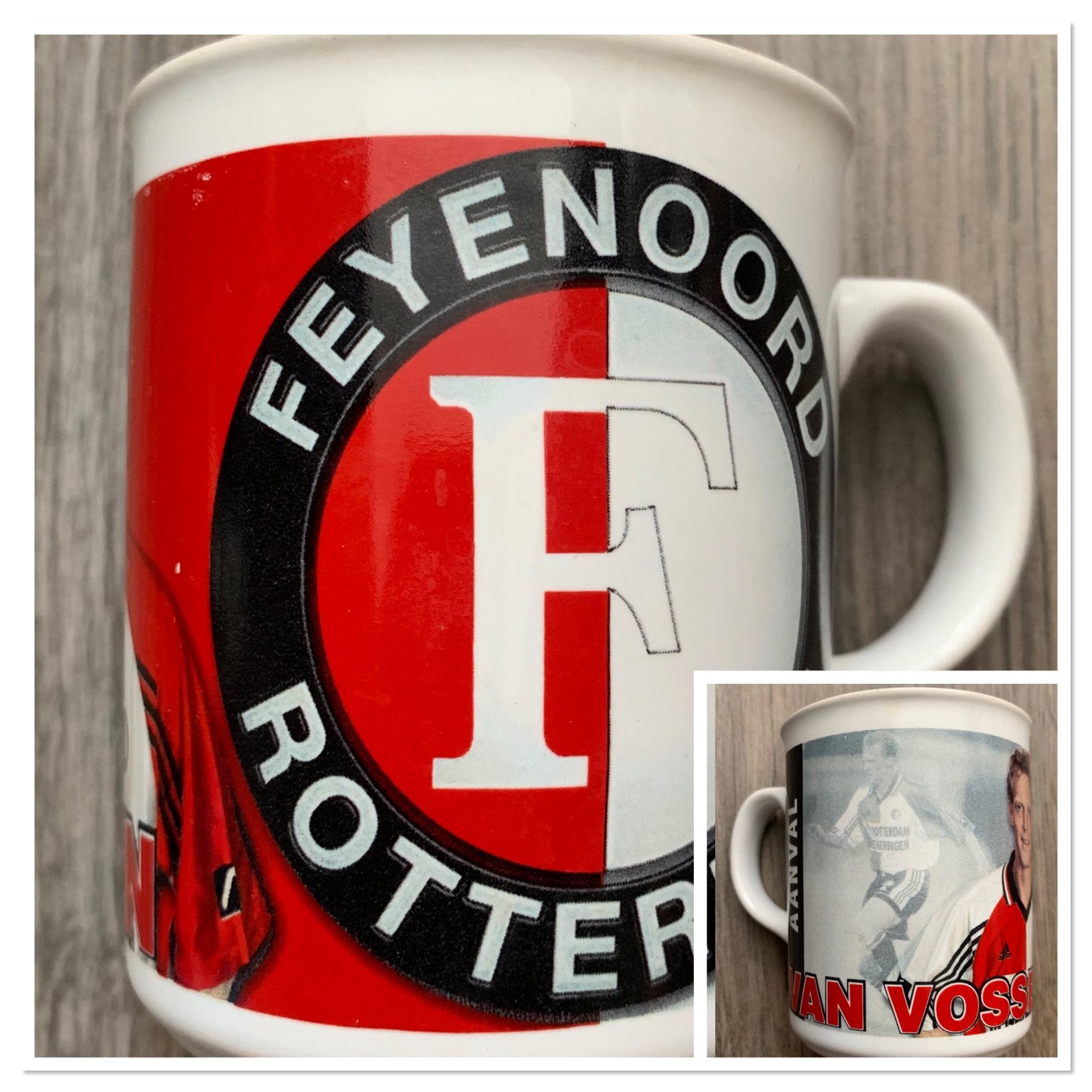 Feyenoord Rotterdam: Peter Van Vossen Beker/Mok, Verzamelen, Ophalen of Verzenden
