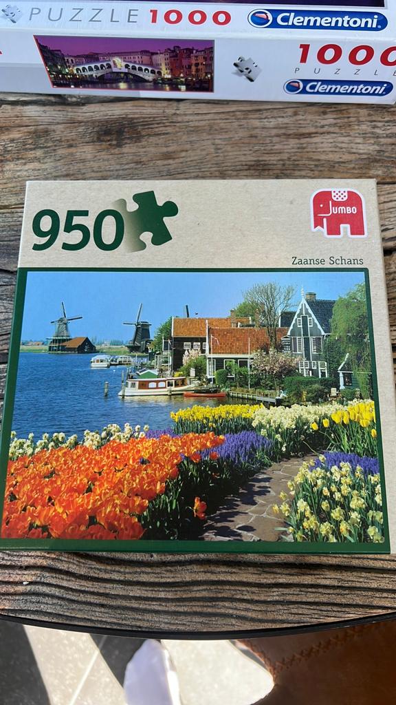 950 stuks zaanse Schans Jumbo, Ophalen of Verzenden, 500 t/m 1500 stukjes, Zo goed als nieuw