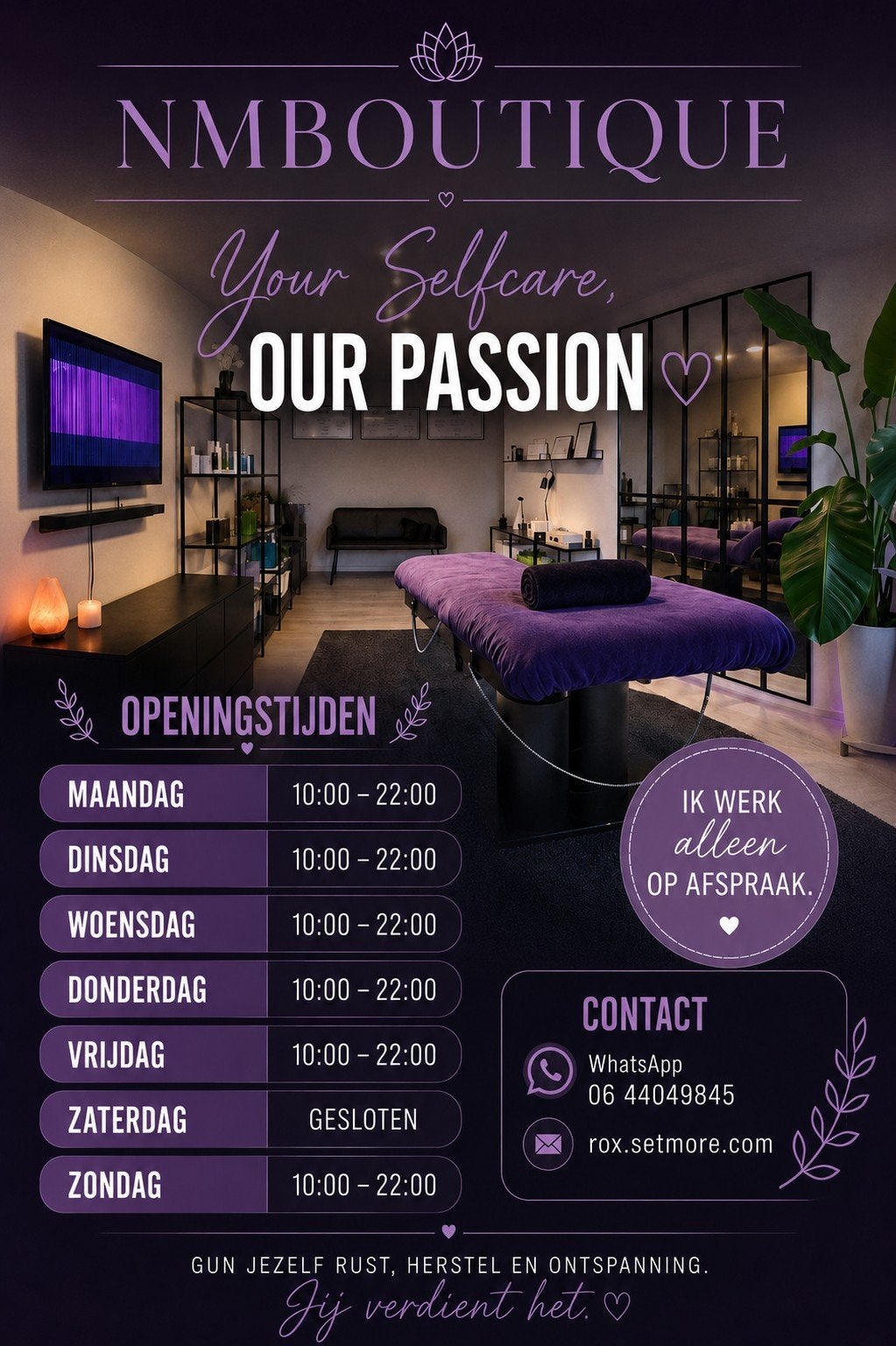 Massage en Wax Boutique (M&V) Almere / Flevoland, Diensten en Vakmensen, Ontspanningsmassage