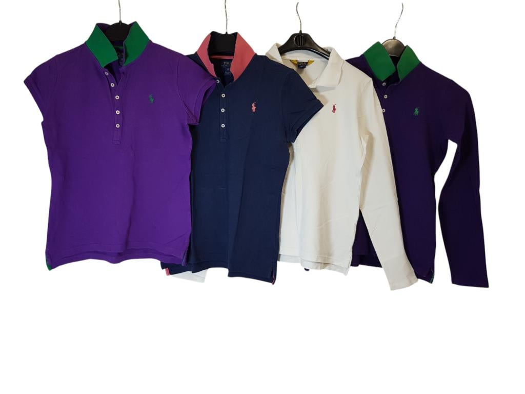 Geweldige paars-groene RALPH LAUREN polo maat XL/16/176., Kinderen en Baby's, Kinderkleding | Maat 176, Zo goed als nieuw, Shirt of Longsleeve