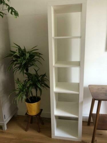 Ikea witte Expedit (Kallax) 5 vakkenkast excl. lade inzetten, Ophalen, Met plank(en), Zo goed als nieuw, Modern