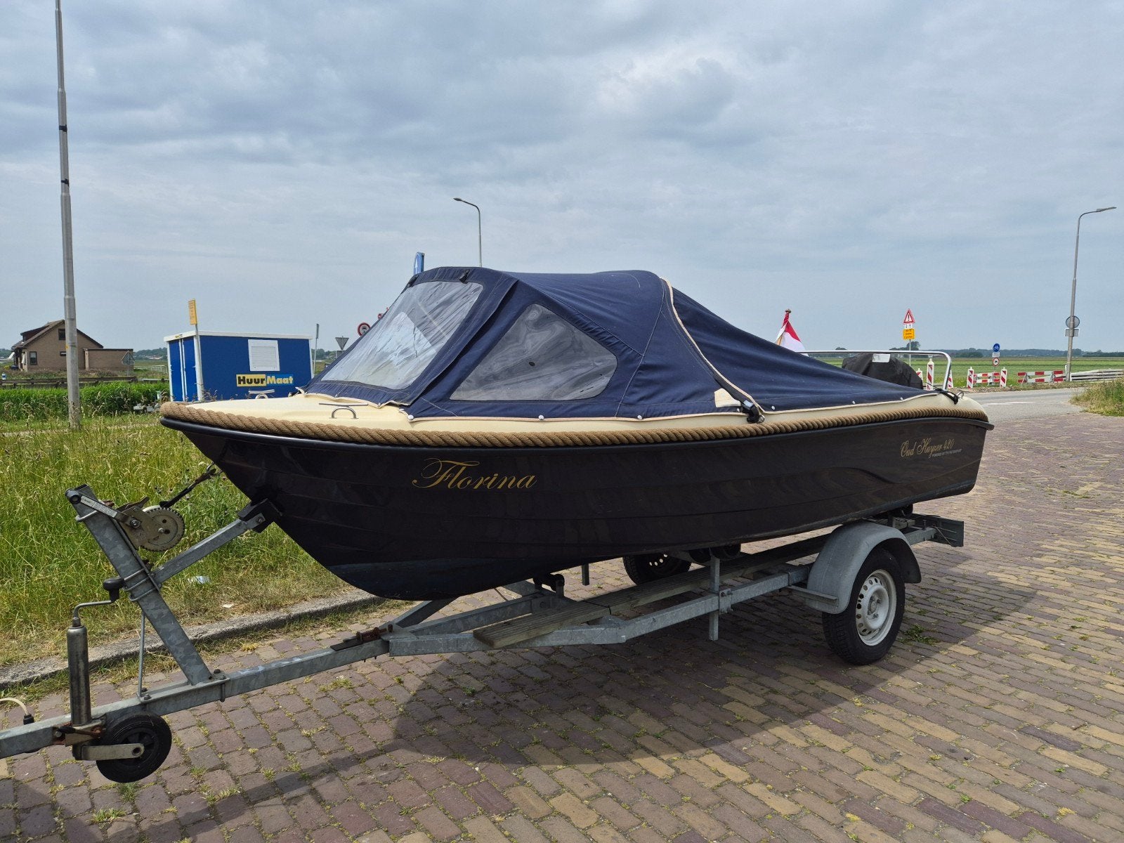 Oud Huijzer 420 met Suzuki 6pk - inclusief trailer, Overige merken, Buitenboordmotor, Sloep, Zo goed als nieuw