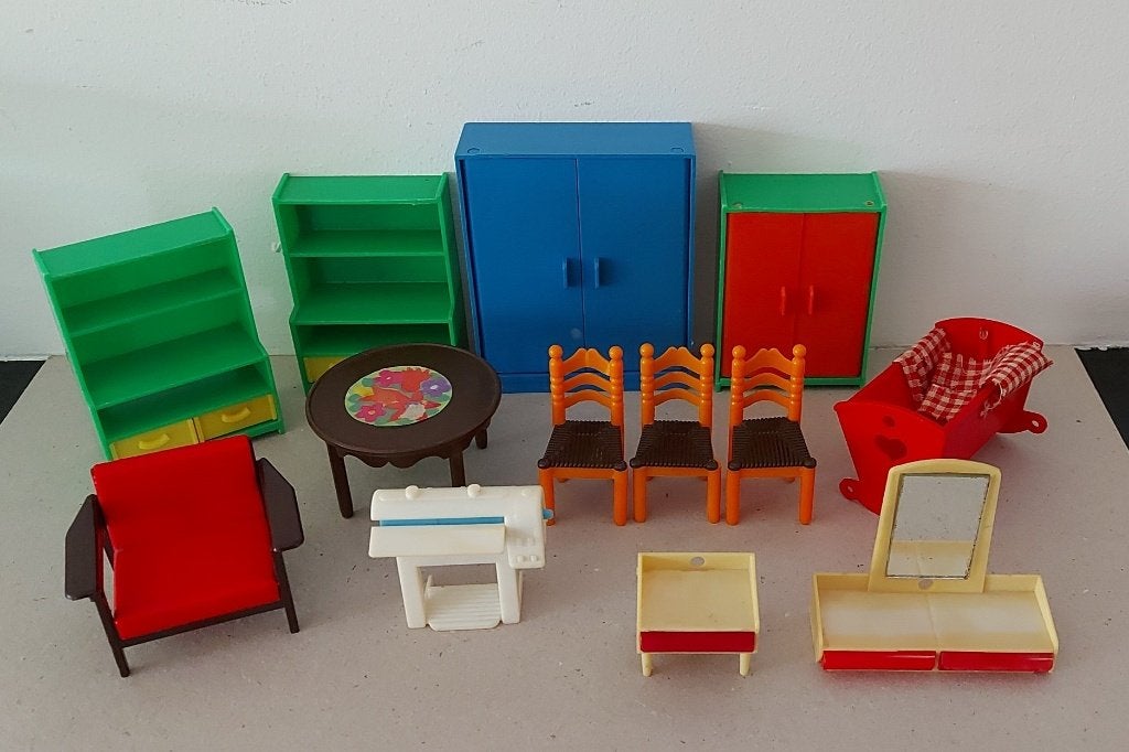 Plastic poppenhuismeubeltjes JEAN Germany '70s, Verzamelen, Ophalen of Verzenden, Zo goed als nieuw, Overige typen