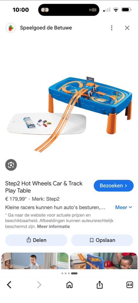 Hotwheels Car & Track Speeltafel - Step2, Kinderen en Baby's, Speelgoed | Speelgoedvoertuigen, Ophalen, Gebruikt