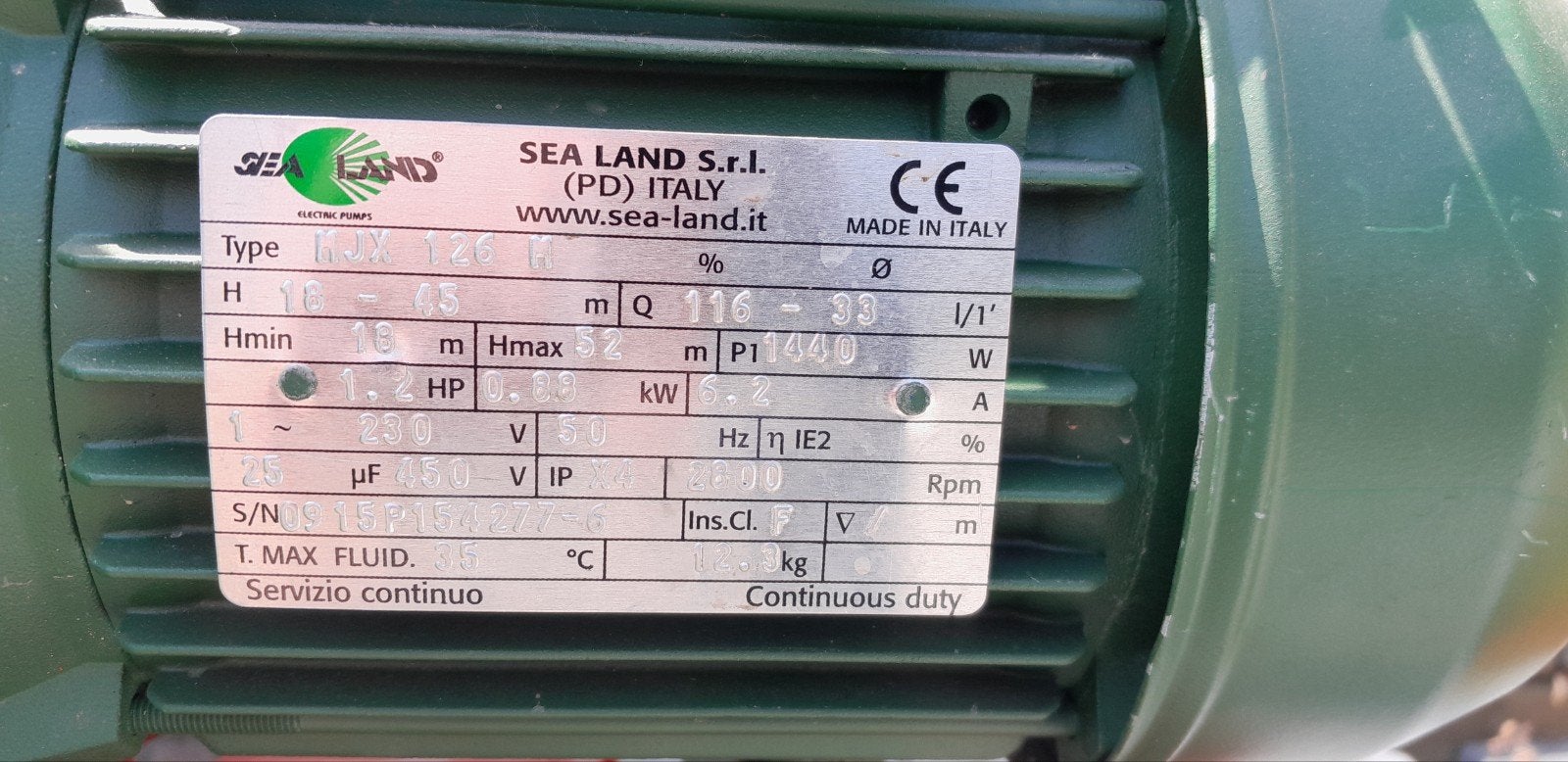 Sea Land Hydrofoorpomp - Zo goed als nieuw, Ophalen of Verzenden