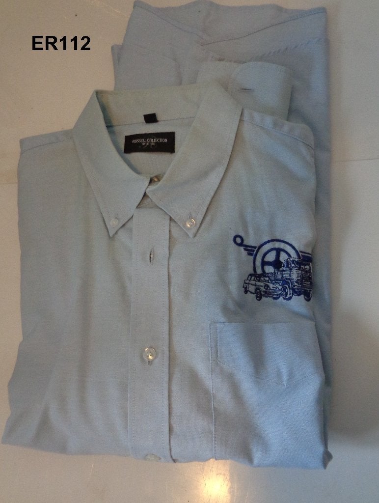 daf trucks blouse xl, Ophalen of Verzenden, Gedragen, Blauw, Halswijdte 43/44 (XL)