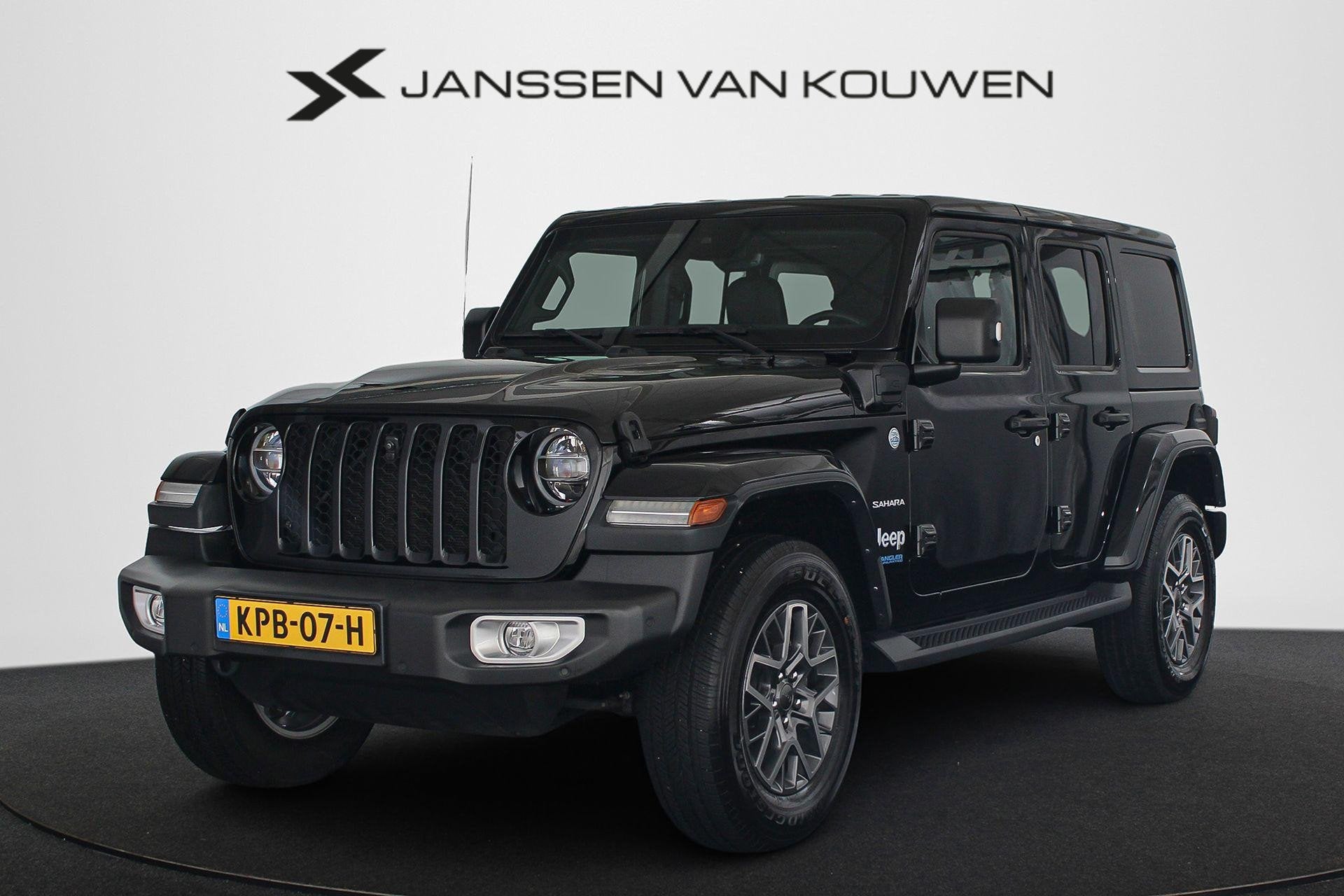 Jeep Wrangler Unlimited 4xe 380 Sahara Leder Stoelverwarming, Automaat, Stof, 4 cilinders, Cabriolet