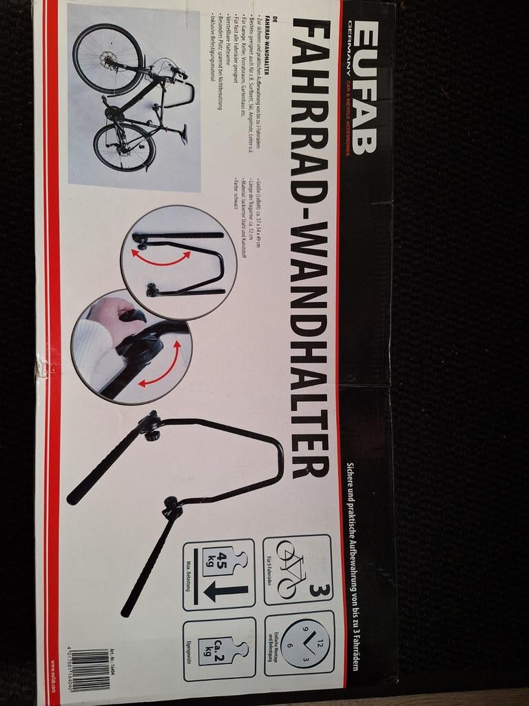 Fiets wand houder, Ophalen, Nieuw