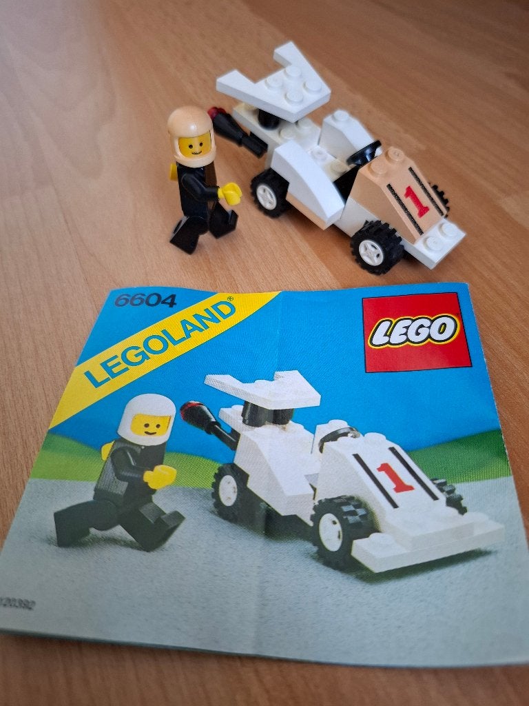 LEGO raceauto nr. 1 (6604), Ophalen of Verzenden, Gebruikt, Inclusief instructies, Lego
