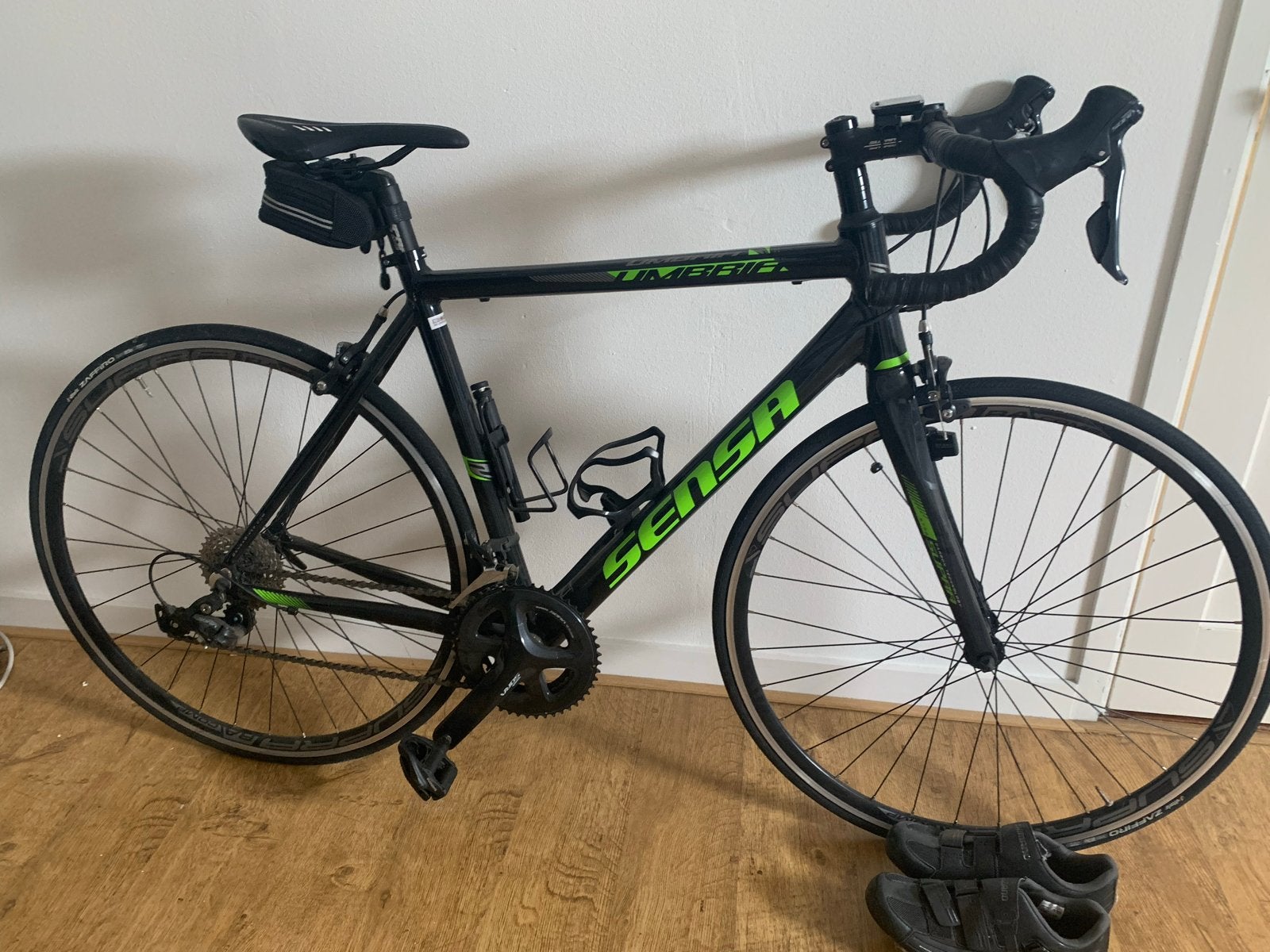 Sensa Umbria Racefiets - Zwart/Groen, Zo goed als nieuw, Overige merken, 28 inch, Aluminium, Ophalen of Verzenden