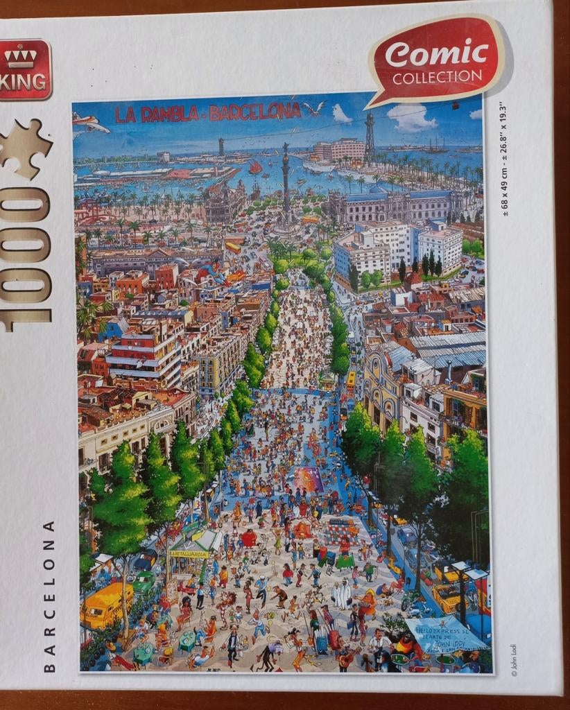 Legpuzzel 1000 st. Barcelona, Ophalen of Verzenden, 500 t/m 1500 stukjes, Zo goed als nieuw