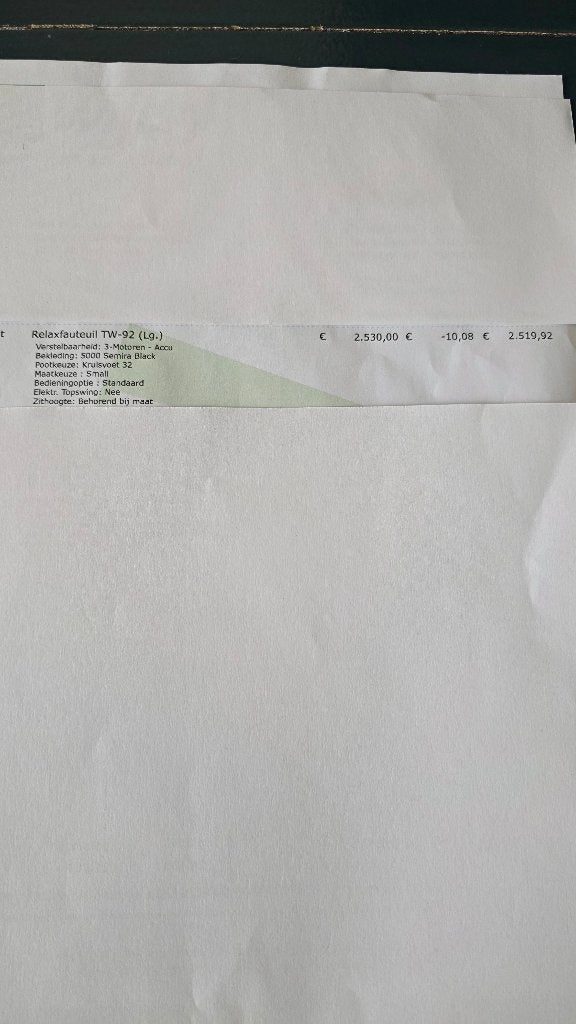 Relaxstoel, Ophalen, Gebruikt, Zwart, Leer