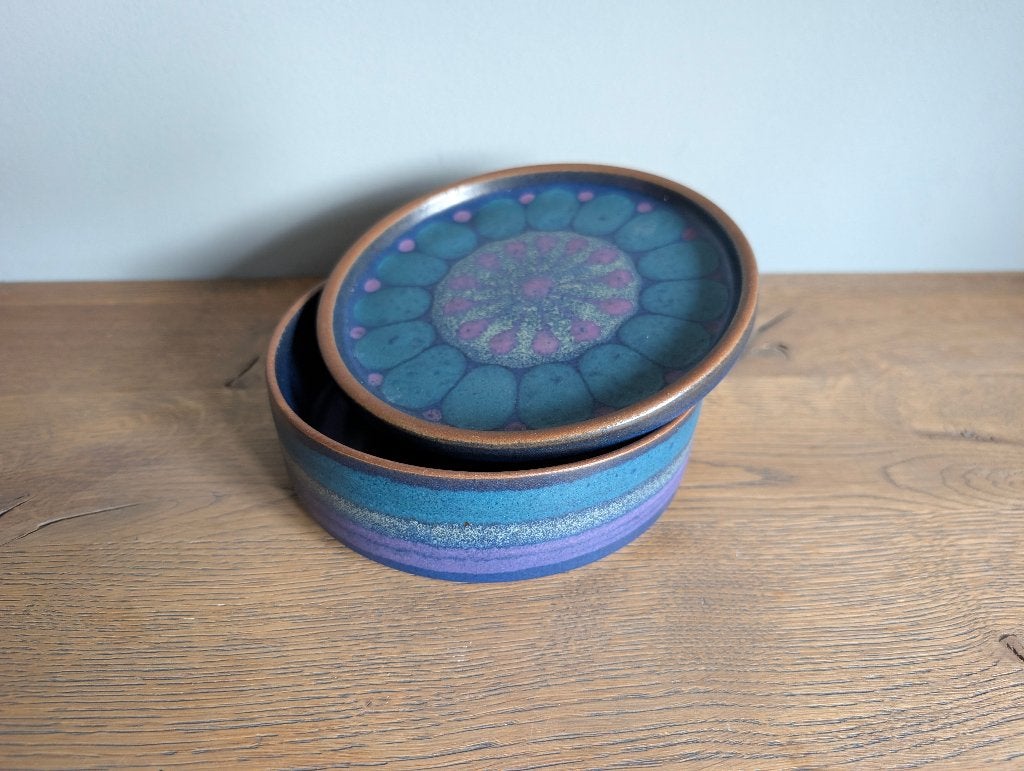 Vintage West Germany KMK kom met deksel - perfect, Ophalen, Overige merken, Keramiek, Vintage