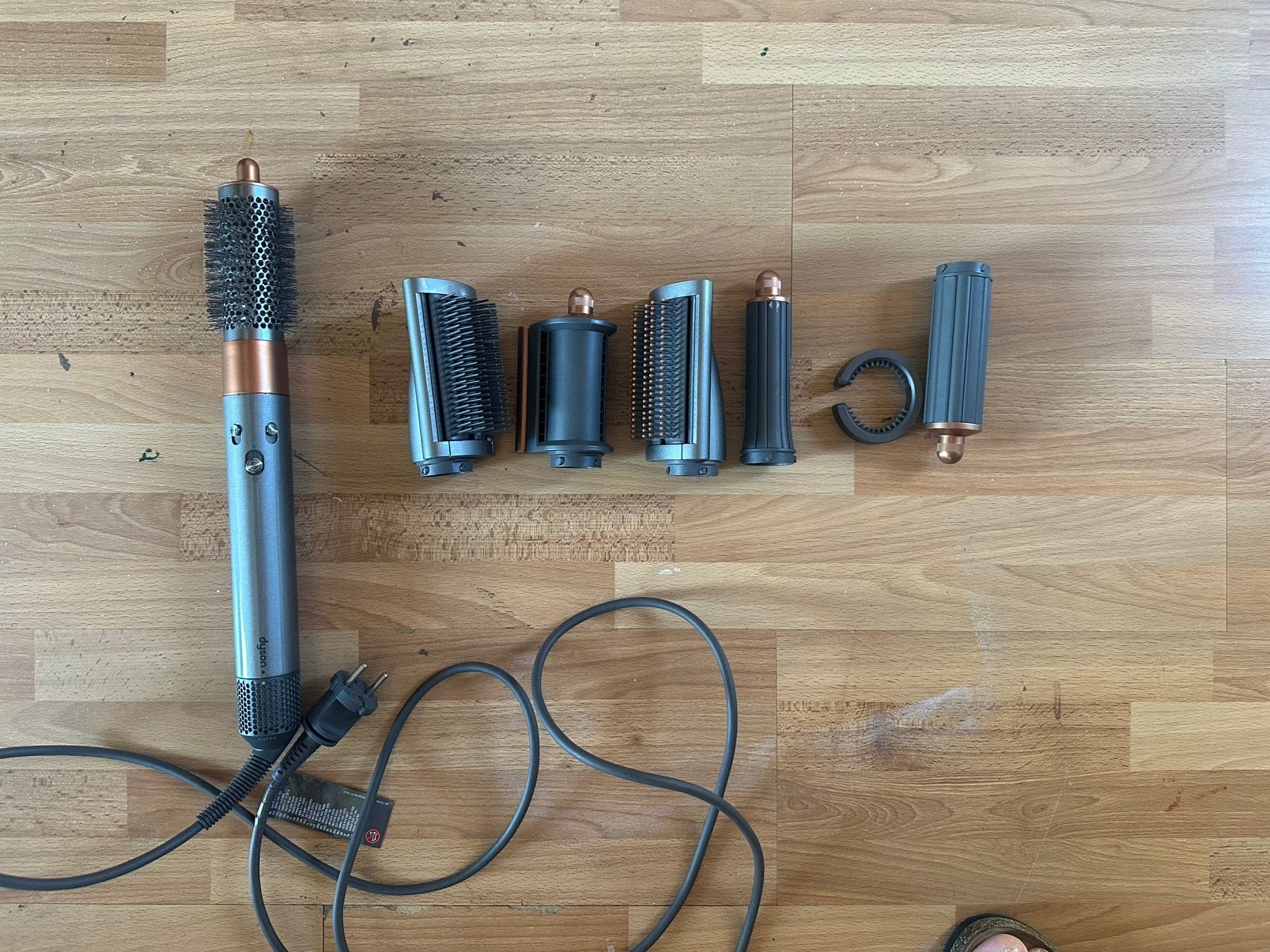 Dyson airwrap multistyler complete set with original case, Ophalen, Zo goed als nieuw, Föhn of Haardroger