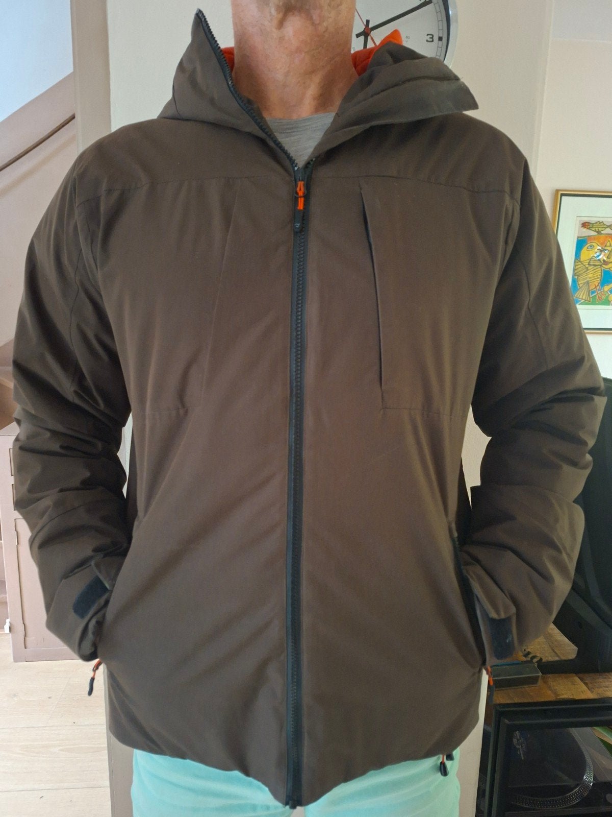 Wildebeast Heren Jas - Maat L - Bruin/Oranje, Kleding | Heren, Maat 52/54 (L), Bruin, Ophalen of Verzenden, Wildebeast