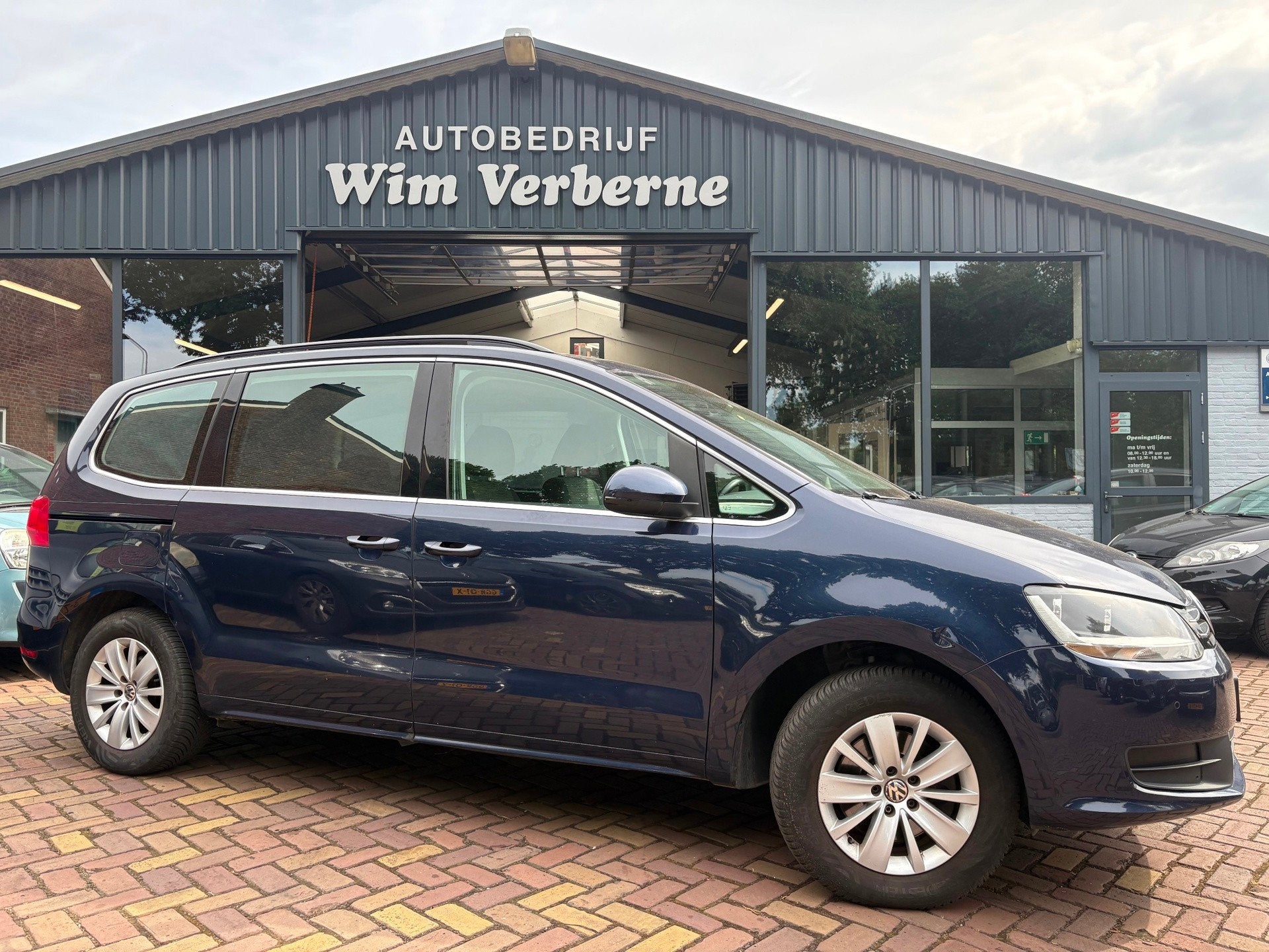 Volkswagen Sharan 2.0 TDI Comfortline 4-Motion 7p., Auto's, Volkswagen, Euro 5, Stof, Gebruikt, Zwart