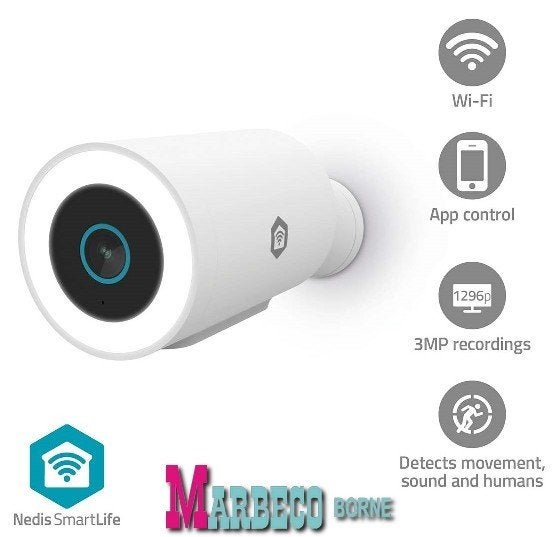 SmartLife Buitencamera, Wi-Fi, Spotlight, 3MP Full HD, Ophalen of Verzenden, Nieuw, Overige merken