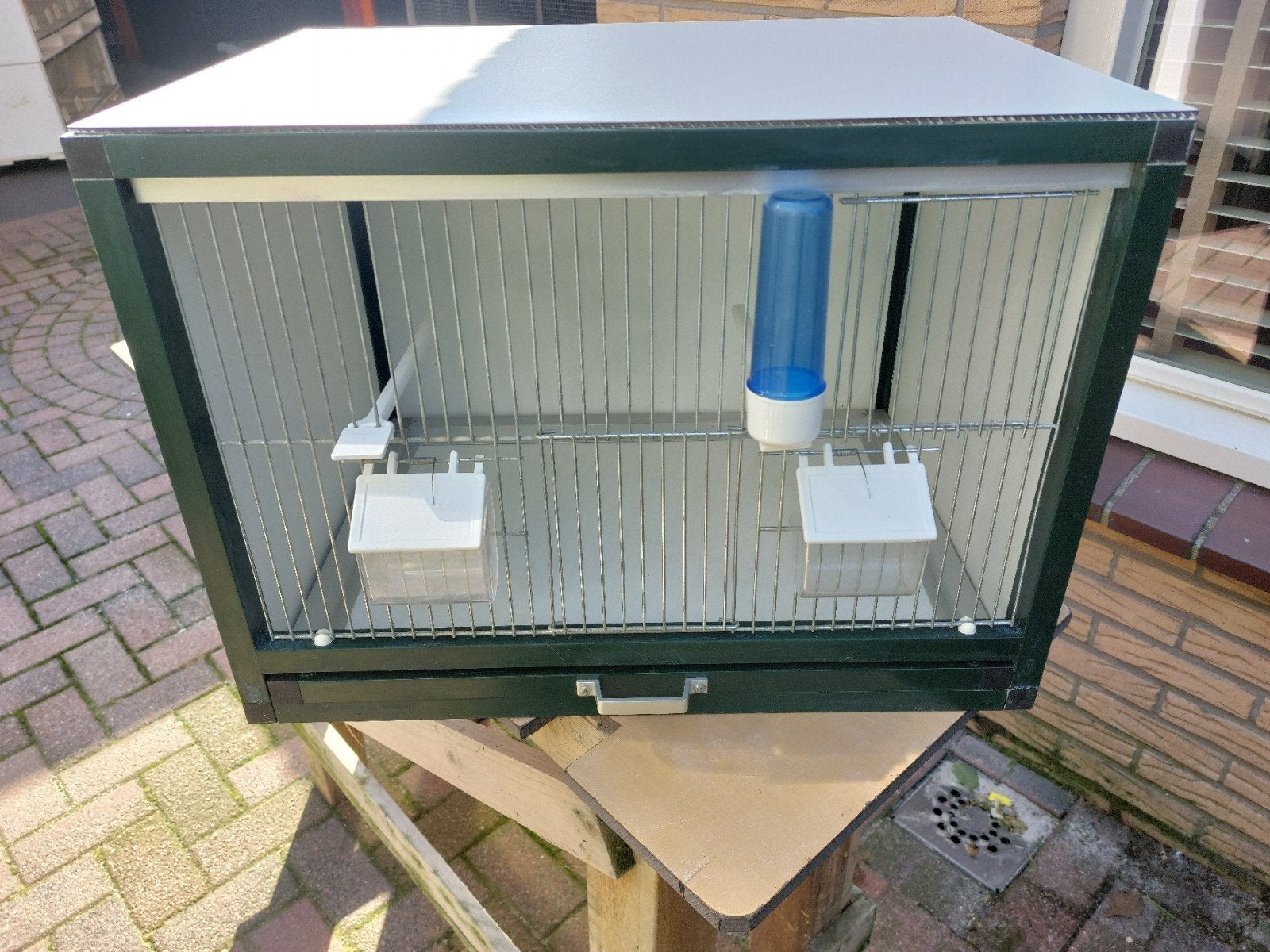 Zgan trespa aluminium broedkooi 55, Dieren en Toebehoren, Vogels | Hokken en Kooien, Ophalen of Verzenden, Zo goed als nieuw, Aluminium