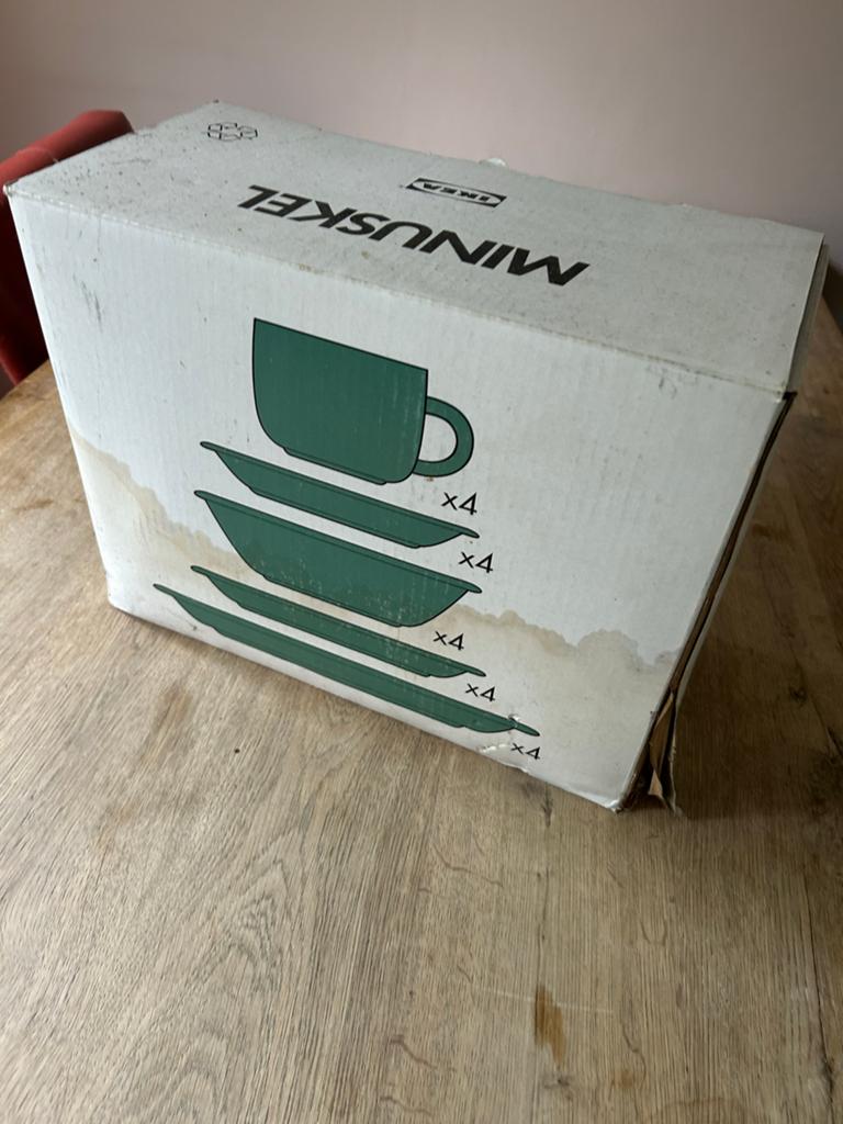 Vintage IKEA MINUSKEL Servies 20-delig - Licht Turquoise, Ophalen