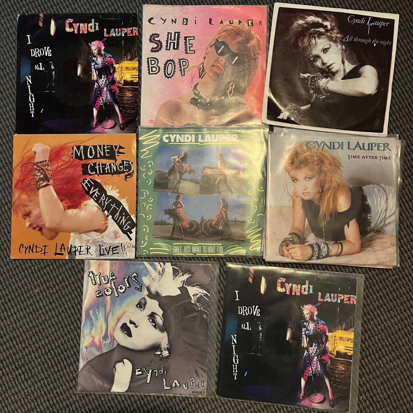 Cindi Lauper -singles verzameling, Verzenden, Zo goed als nieuw, Pop