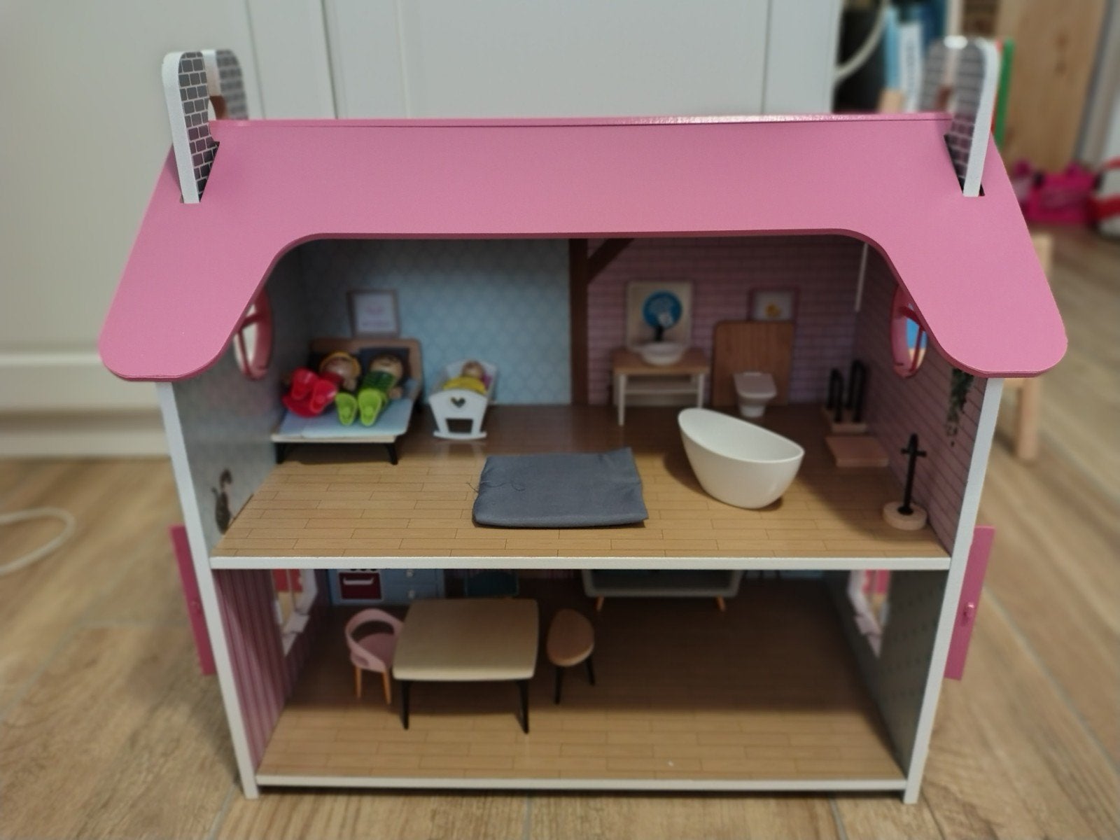 Lidl Wooden Dollhouse, Ophalen, Zo goed als nieuw, Poppenhuis