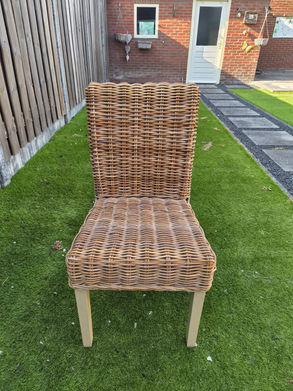 Set van 6 Rotan Stoelen - Alleen als complete set te koop, Huis en Inrichting, Stoelen, Ophalen