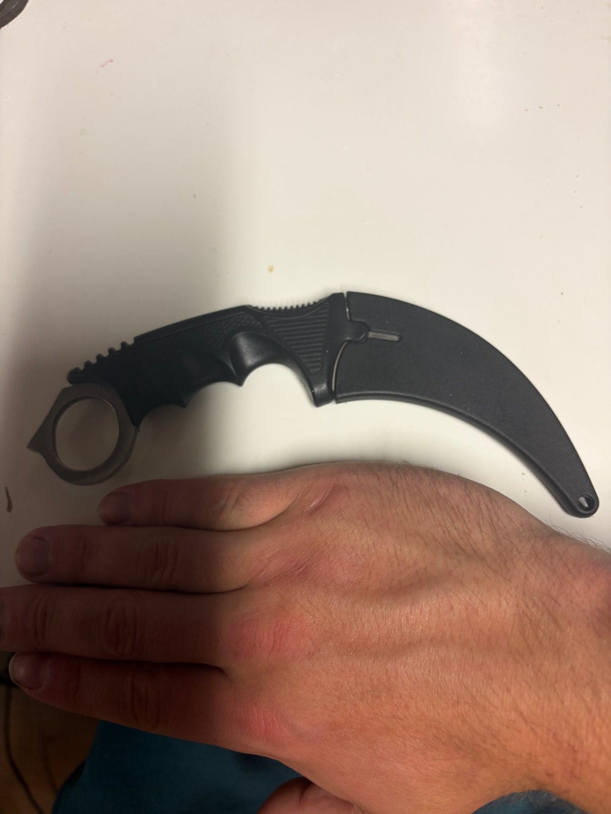 Karambit zakmes met schede - Zwart, Ophalen, Gebruikt