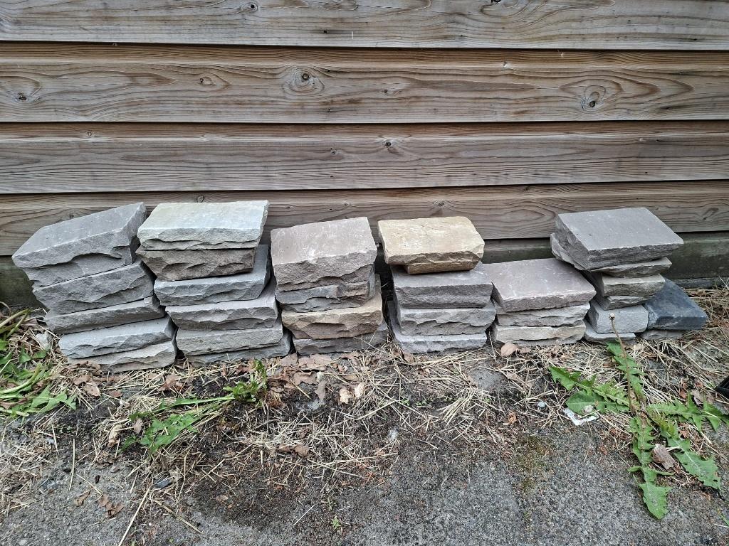 Kandla Ochre kassei 20x14 cm (25 stuks, ongeveer 0,7 m2), Ophalen, Nieuw, Terrastegels, Natuursteen