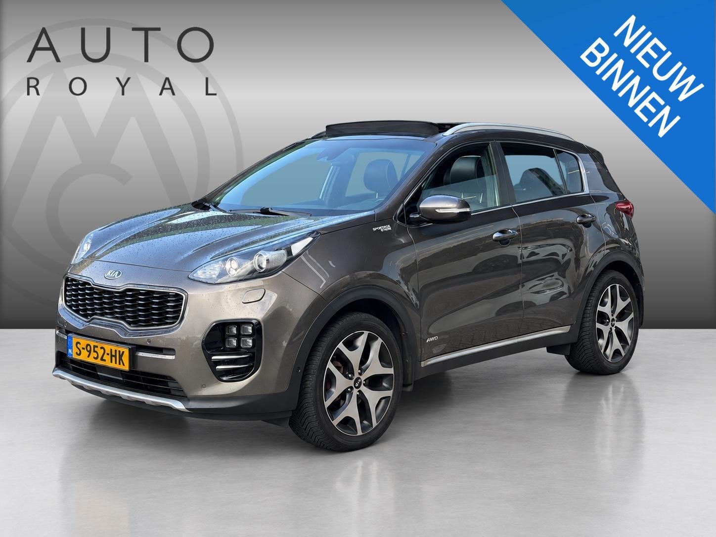 Kia Sportage 1.6 T-GDI 4WD GT-Line PlusLine GT-LINE | AWD |, Gebruikt, 4 cilinders, Bruin, Leder