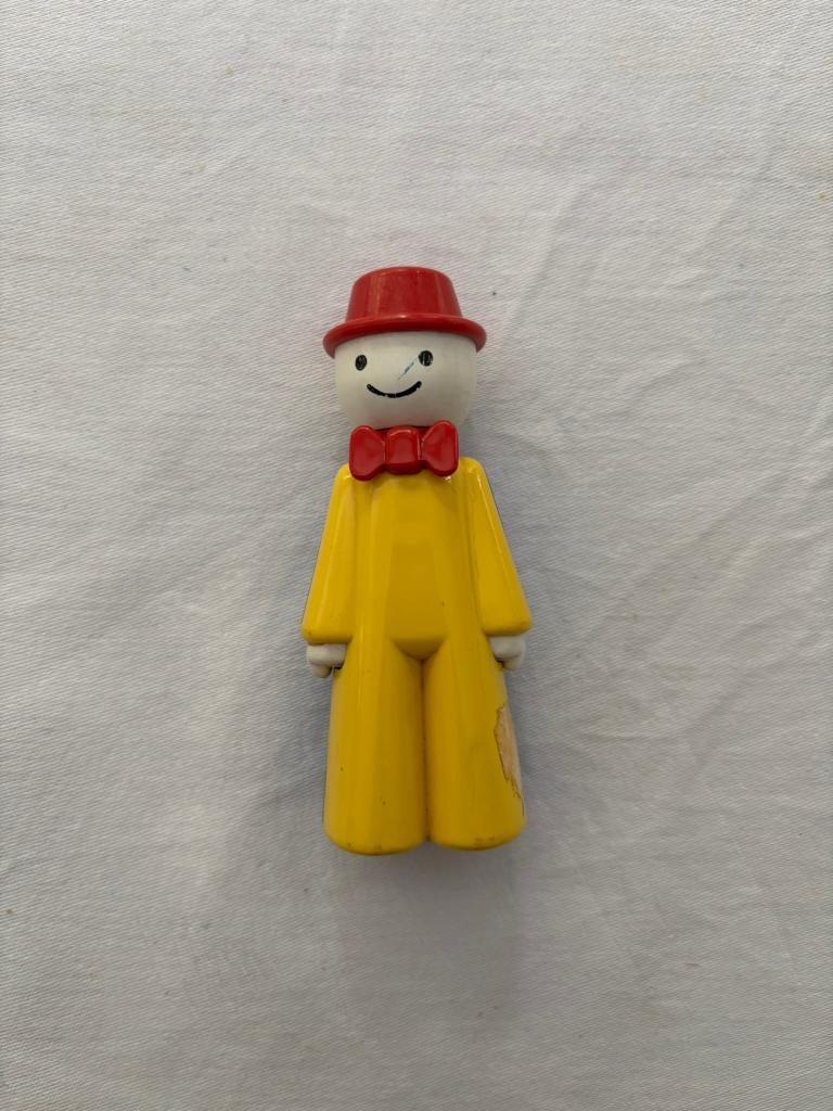 Ambi toys vintage fluitje mannetje geel blauw rood petje!, Kinderen en Baby's, Speelgoed | Babyspeelgoed, Ophalen of Verzenden