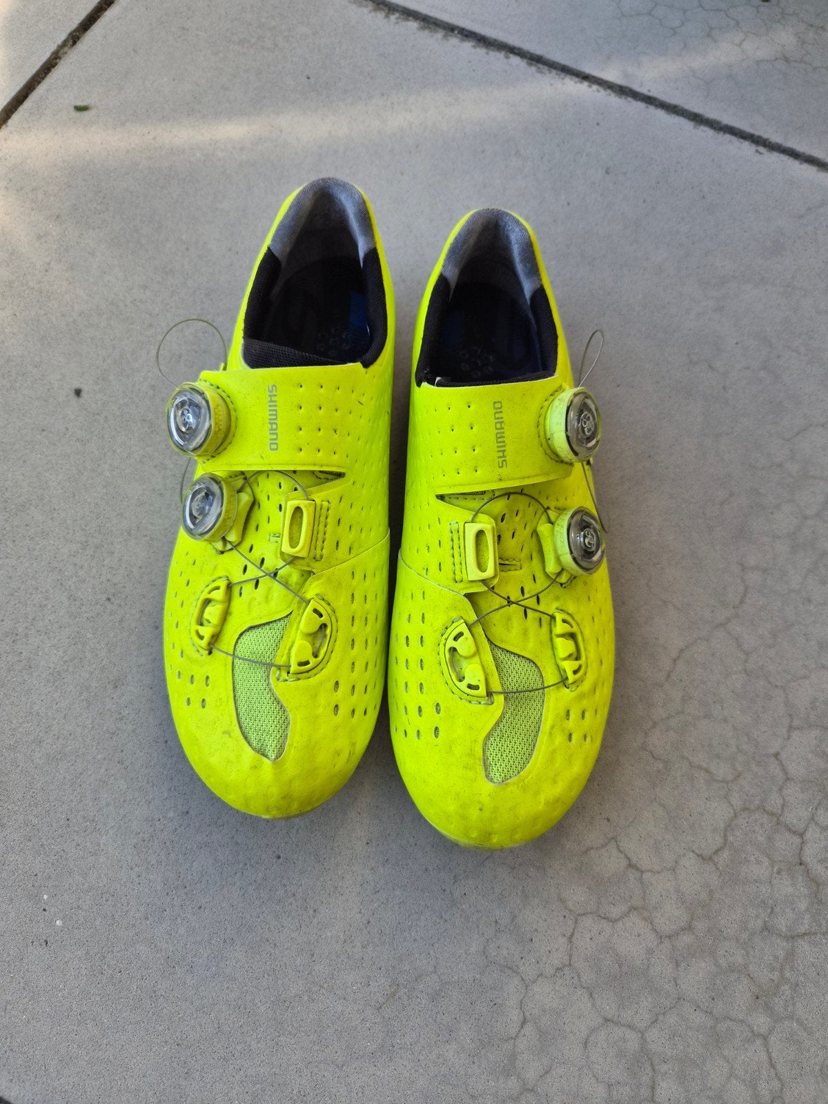 Shimano S-Phyre RC902 racefiets schoenen neon geel maat 41, Ophalen of Verzenden, Gebruikt, Kleding