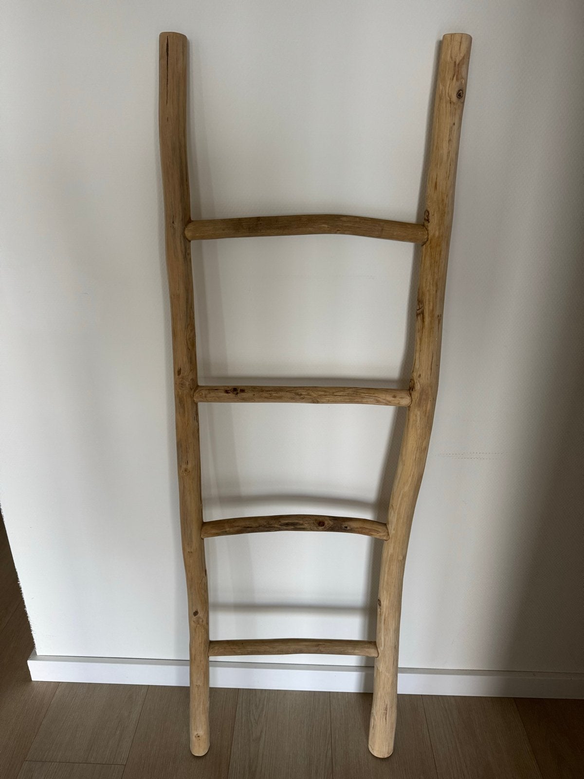 Houten decoratieve ladder voor handdoeken/kleding, Ophalen, Gebruikt