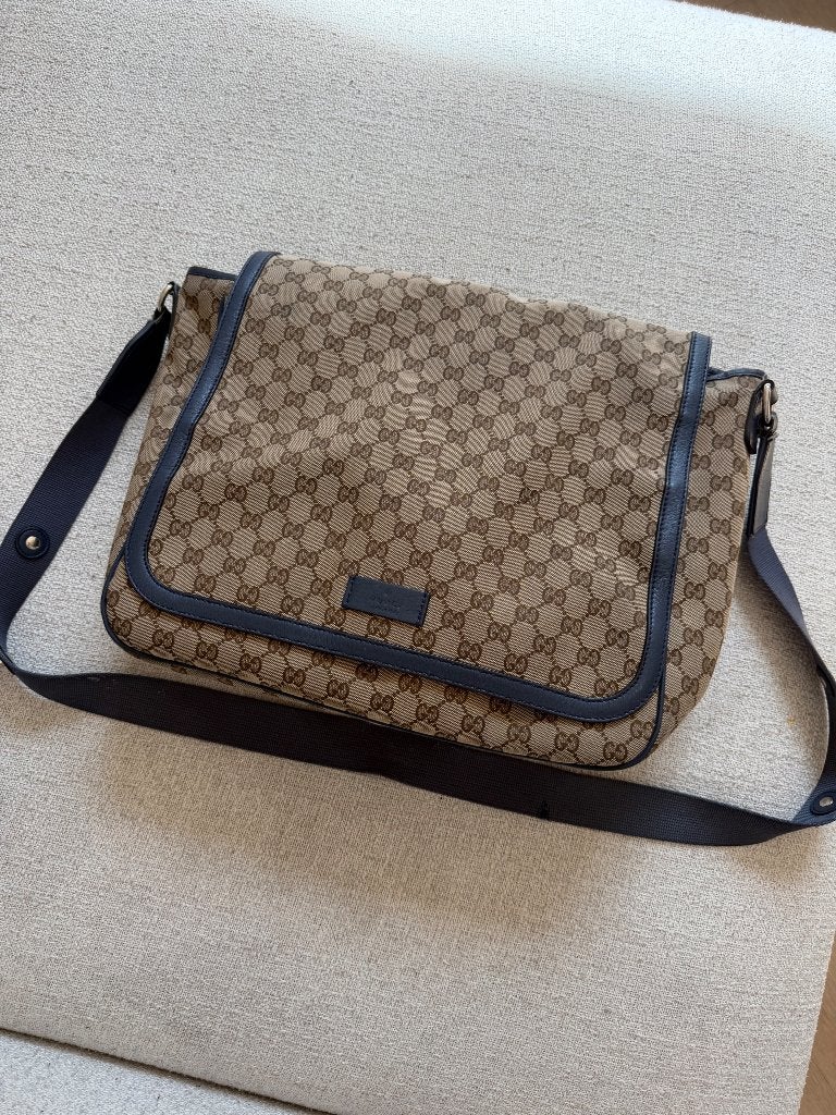 Gucci luiertas vintage, Verzorgingstas, Ophalen of Verzenden, Meerdere opbergvakken, Gebruikt