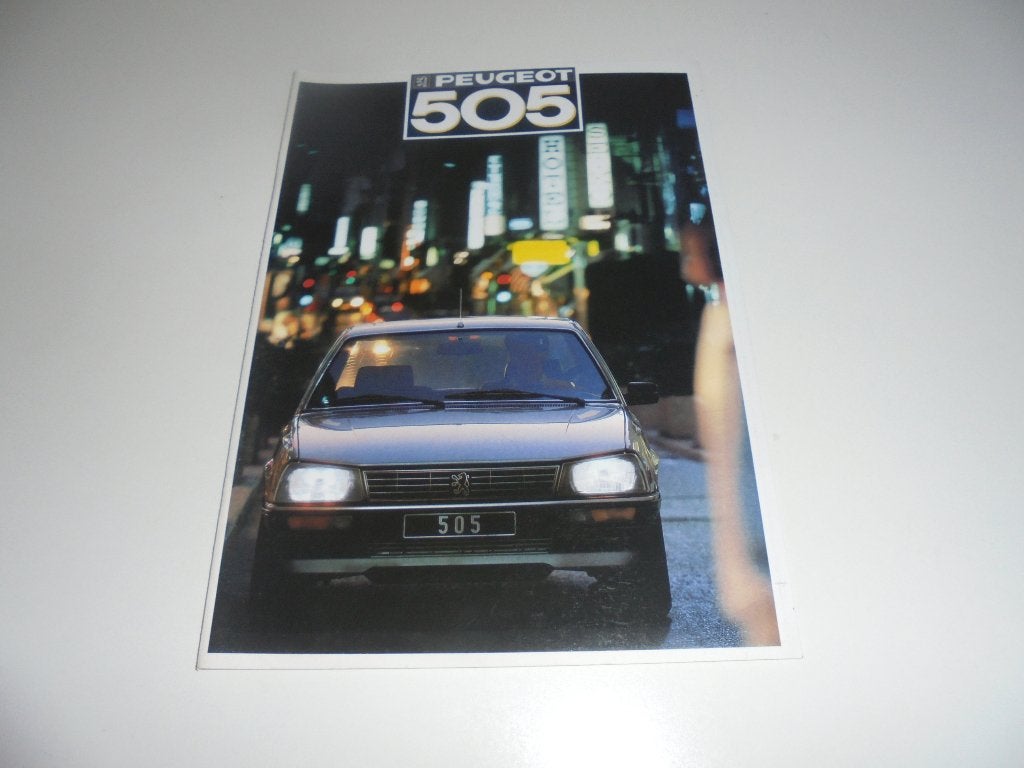 brochure Peugeot 505  1987, Ophalen of Verzenden, Nieuw, Peugeot