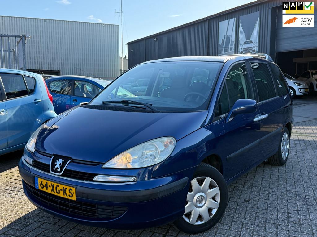 Peugeot 807 2.0 SR 7Persoons Airco Cruise Apk tot 15-04-2026, Voorwielaandrijving, Stof, Gebruikt, 4 cilinders