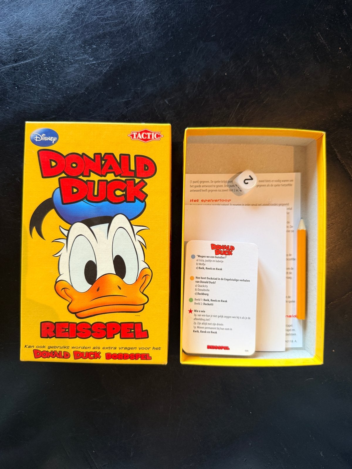 Donald Duck Reisspel - Tactic, Hobby en Vrije tijd, Drie of vier spelers, Ophalen of Verzenden, Nieuw, Reisspel