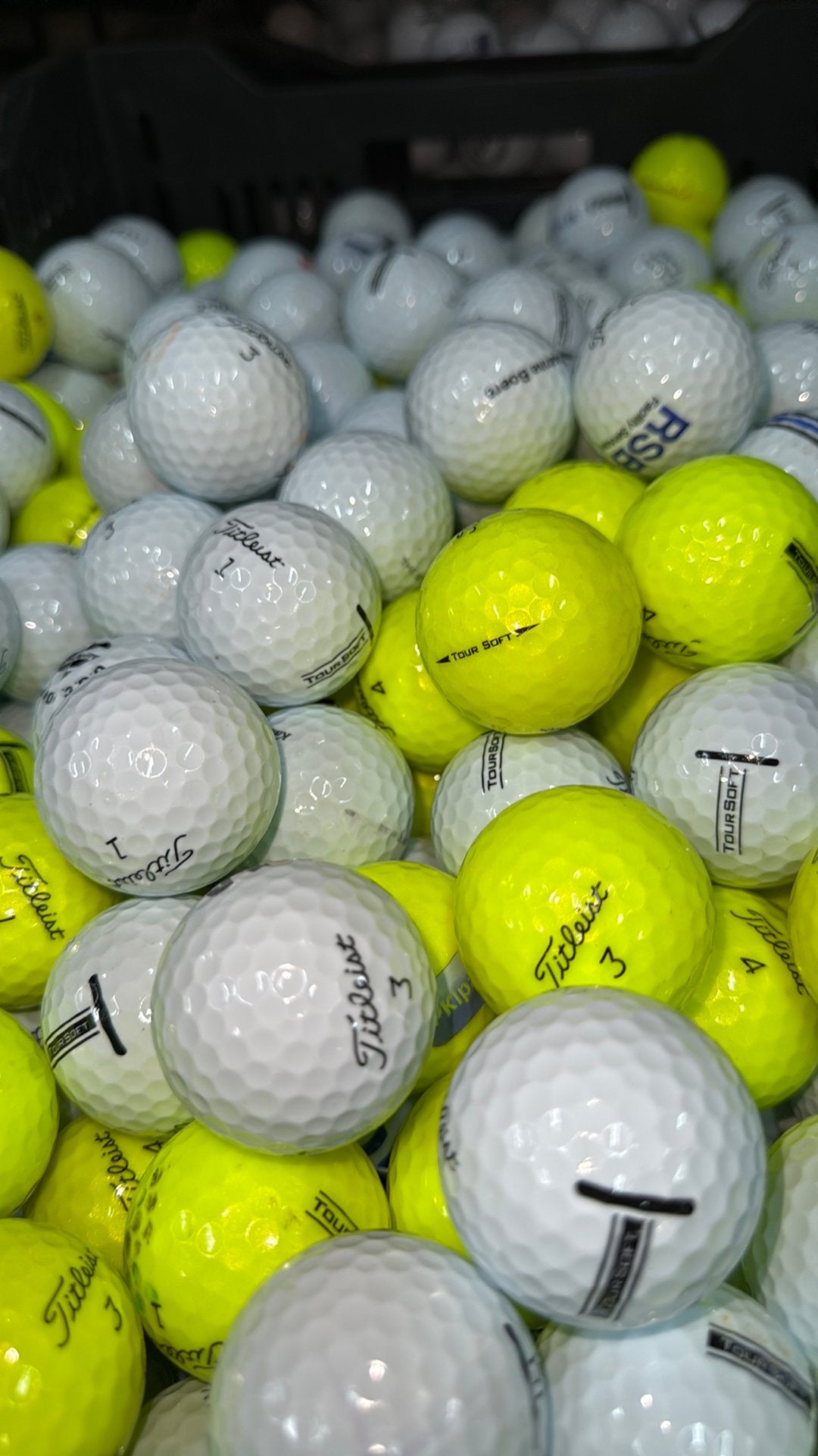 Titleist tour soft golfballen 50 stuks AAAA kwaliteit, Ophalen of Verzenden, Zo goed als nieuw, Bal(len)