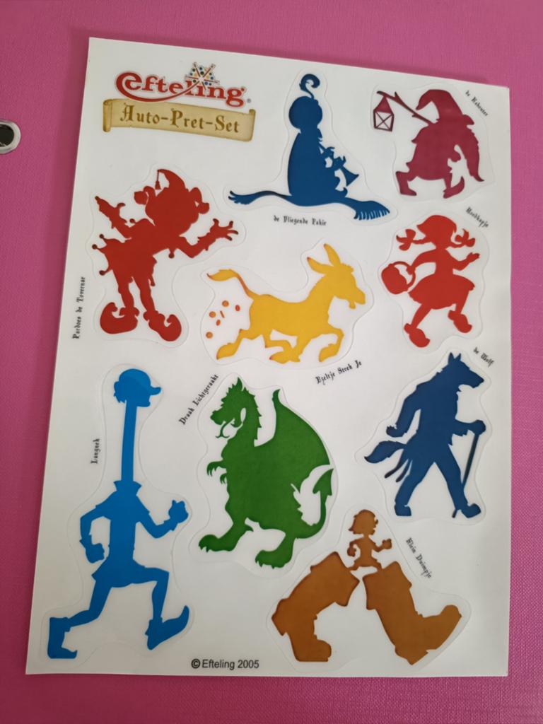 Efteling raam stickers, Ophalen of Verzenden, Zo goed als nieuw, Overige typen