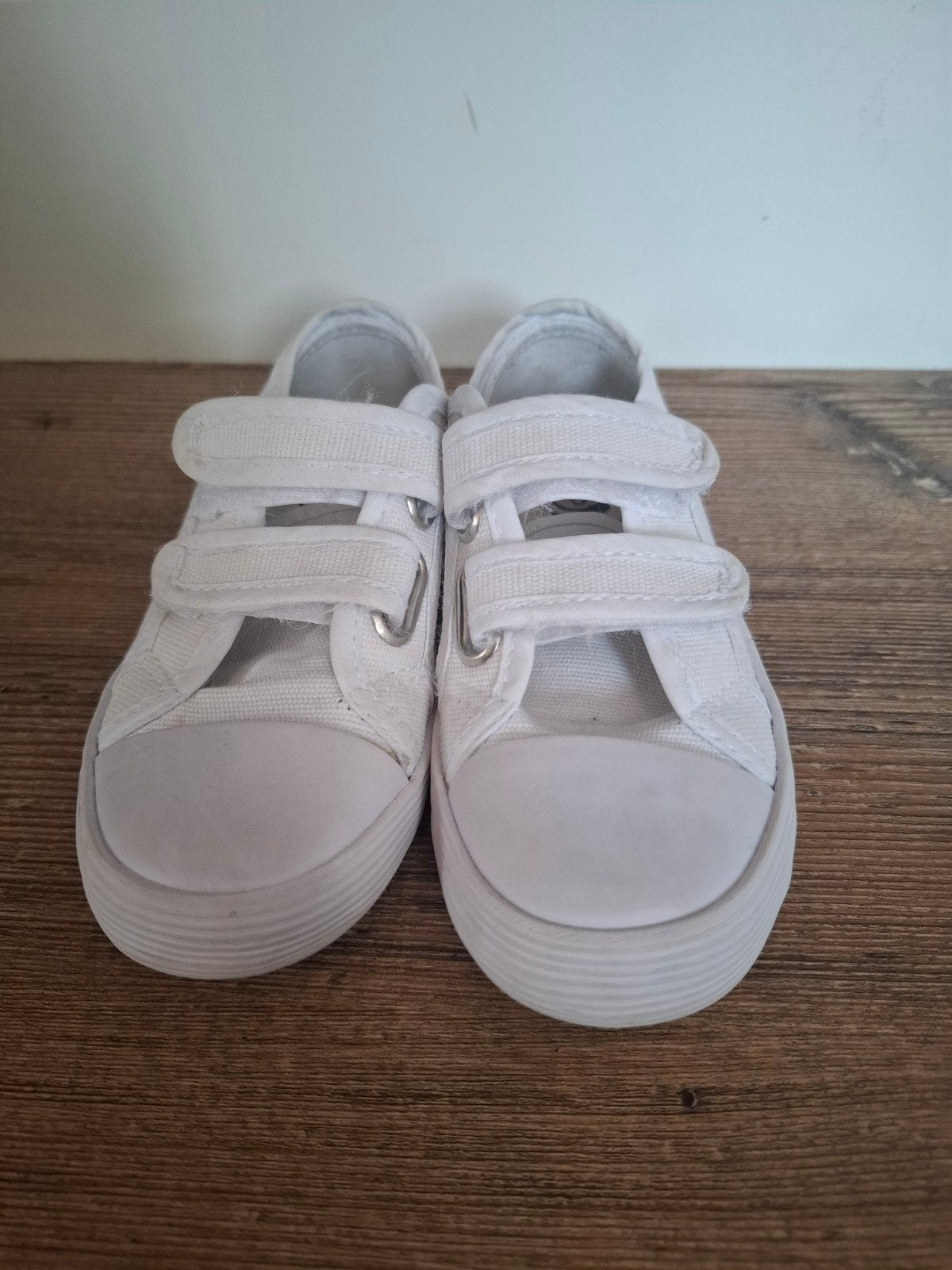 Witte gymschoenen met klittenband maat 27, Gebruikt, Mats Victory, Jongen of Meisje, Schoenen