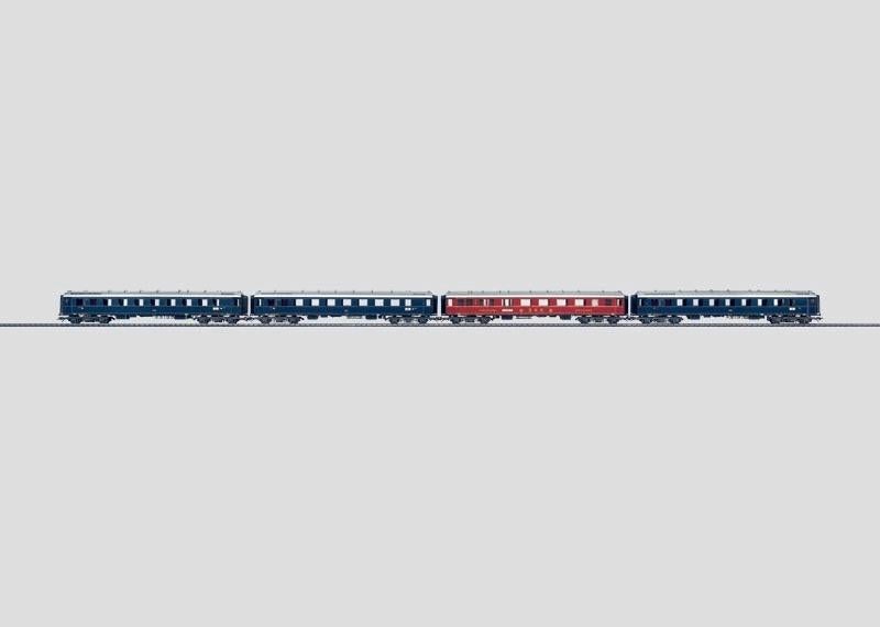 Marklin H0 42281 4 delige sneltreinrijtuigenset Glückauf DB, Wisselstroom, Ophalen of Verzenden, Märklin, Nieuw