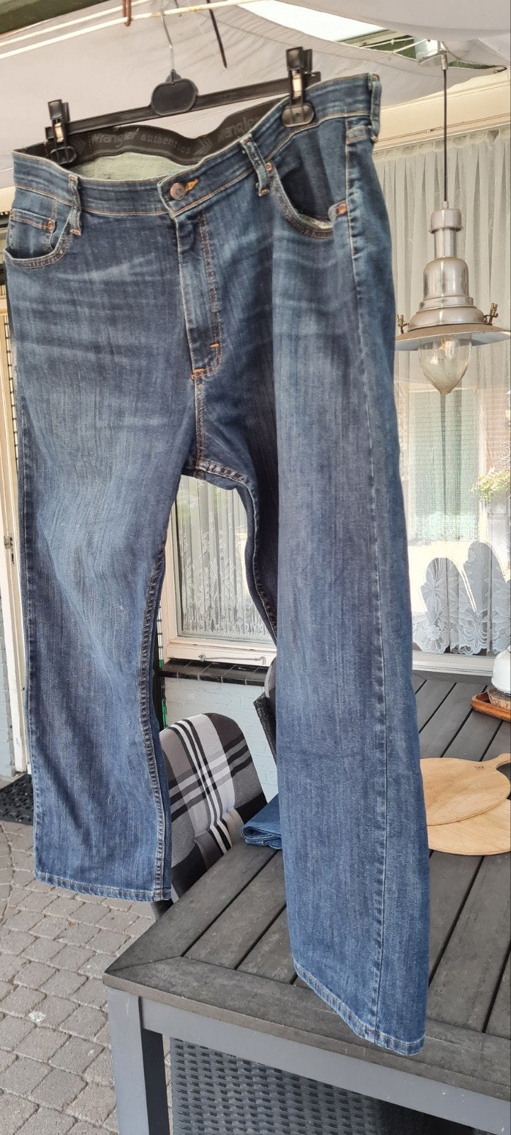 Wrangler jeans, Ophalen of Verzenden, Zo goed als nieuw, Blauw, W36 - W38 (confectie 52/54)