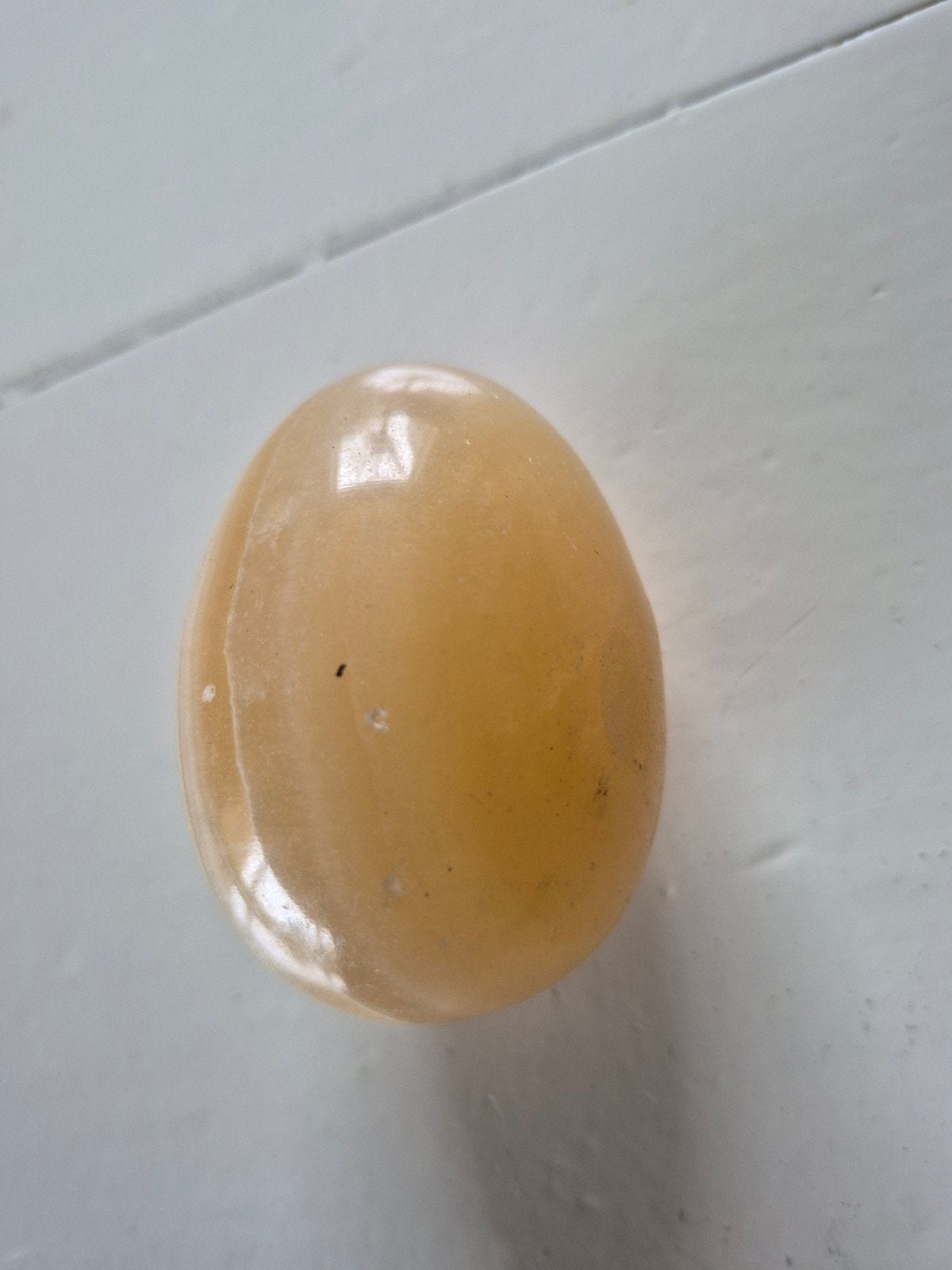 Edelsteen ei gele calciet, Ophalen of Verzenden, Nieuw