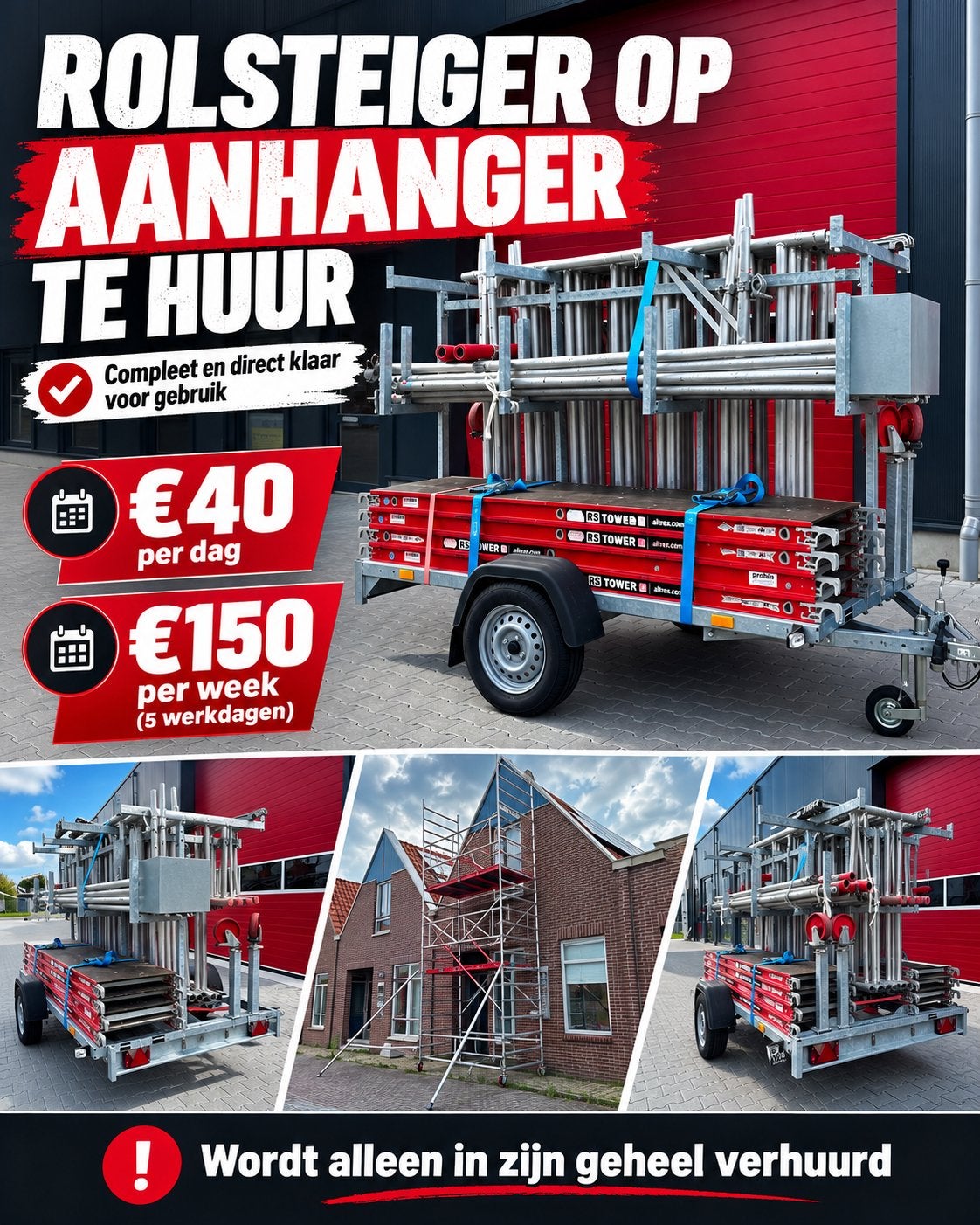 Rolsteiger op aanhanger, Ophalen