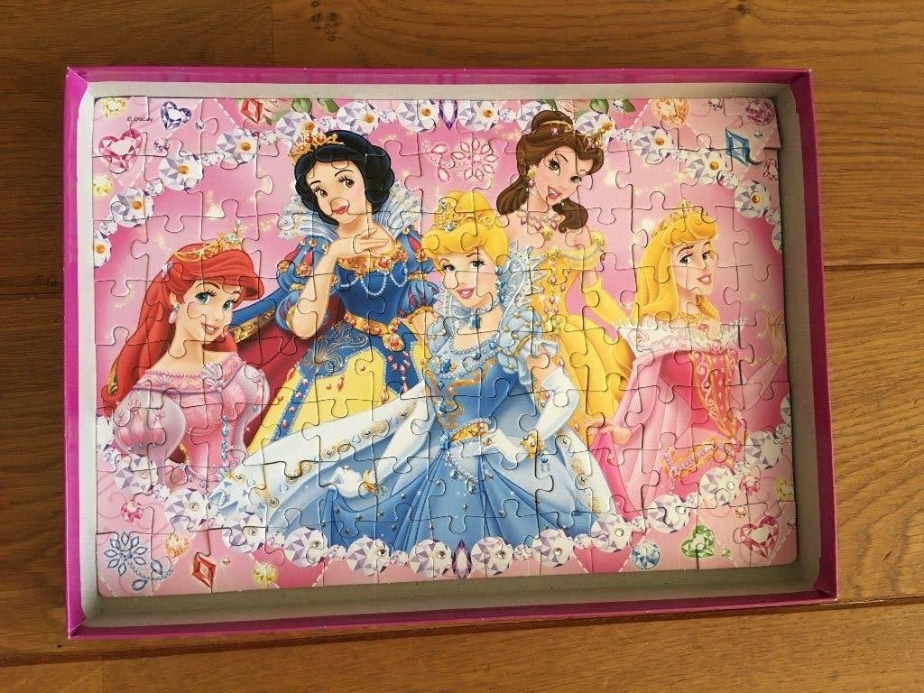 Prinses puzzel 104 stukjes, Ophalen of Verzenden, Meer dan 50 stukjes, Zo goed als nieuw, 6 jaar of ouder