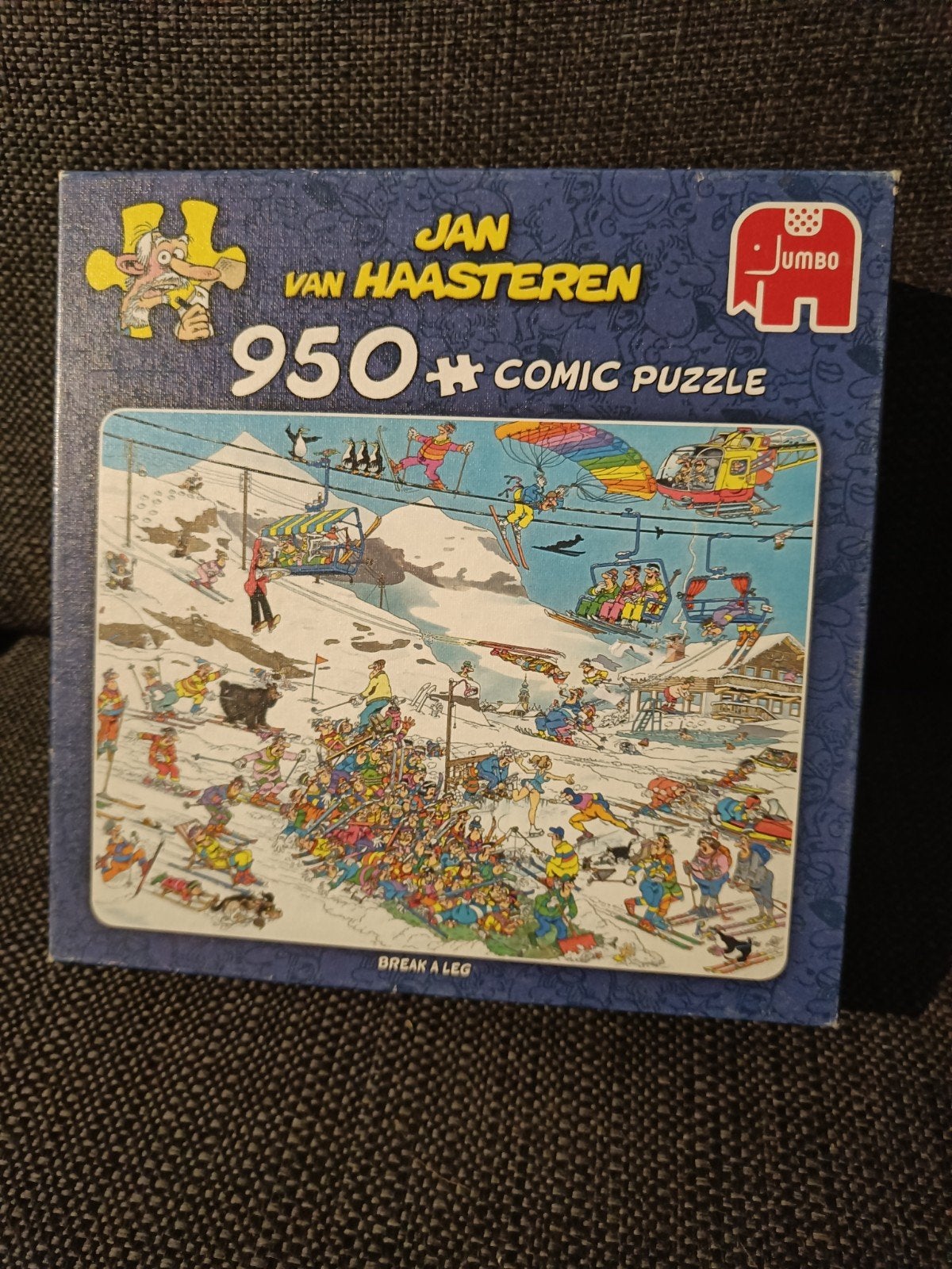 Jan van Haasteren Comic Puzzel - Break a Leg (950 stukjes), Ophalen of Verzenden, 500 t/m 1500 stukjes, Zo goed als nieuw, Legpuzzel