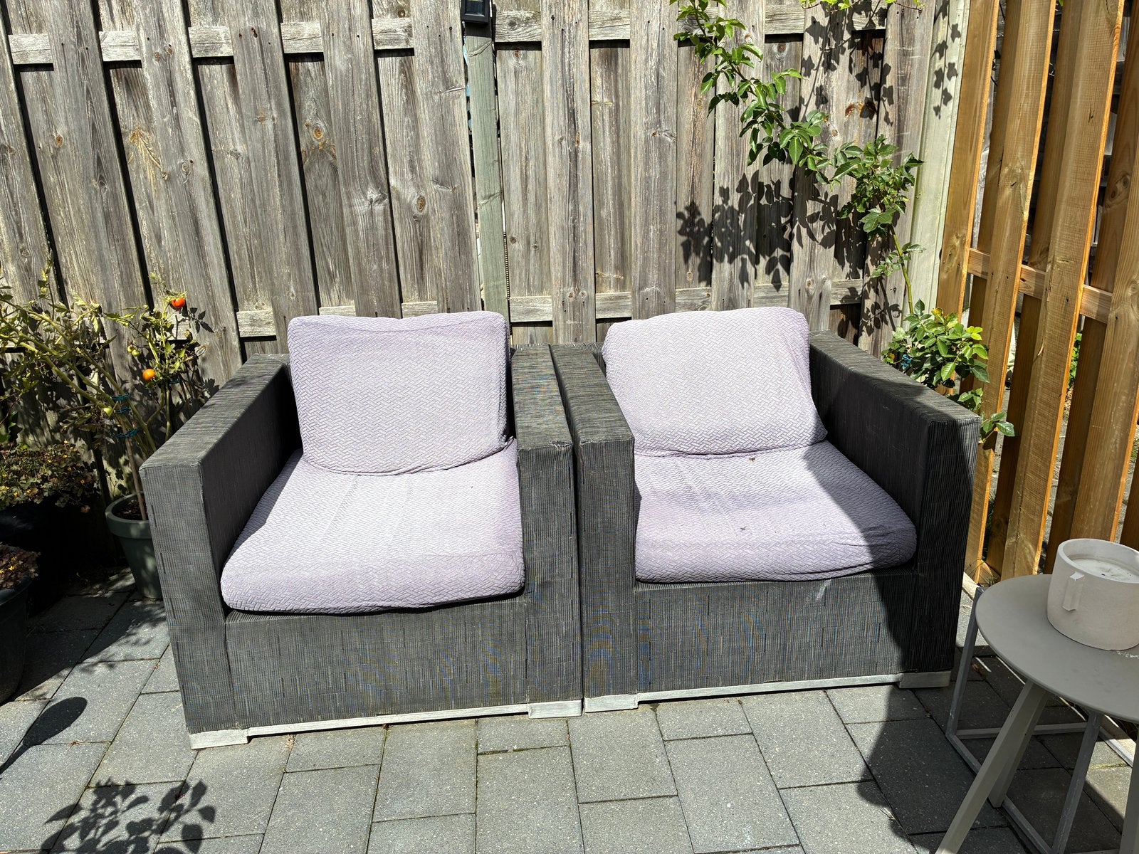 Lounge stoelen (Intratuin), Ophalen, Gebruikt, Aluminium