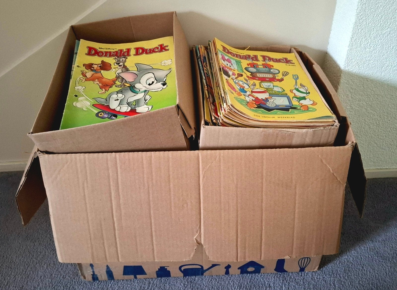 Verhuisdoos vol Donaldduckjes, Meerdere comics, Ophalen, Gelezen, Europa