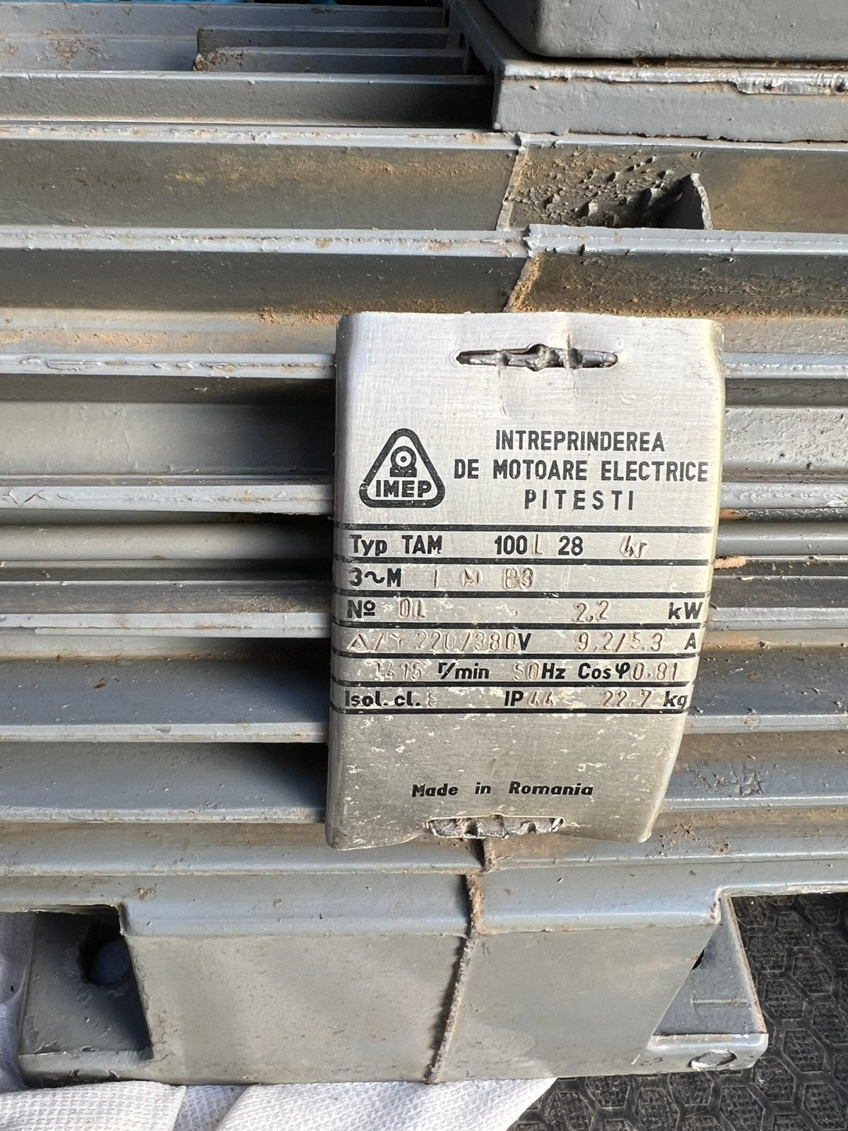 IMEP driefase elektromotor, Ophalen, Zo goed als nieuw, Elektromotor